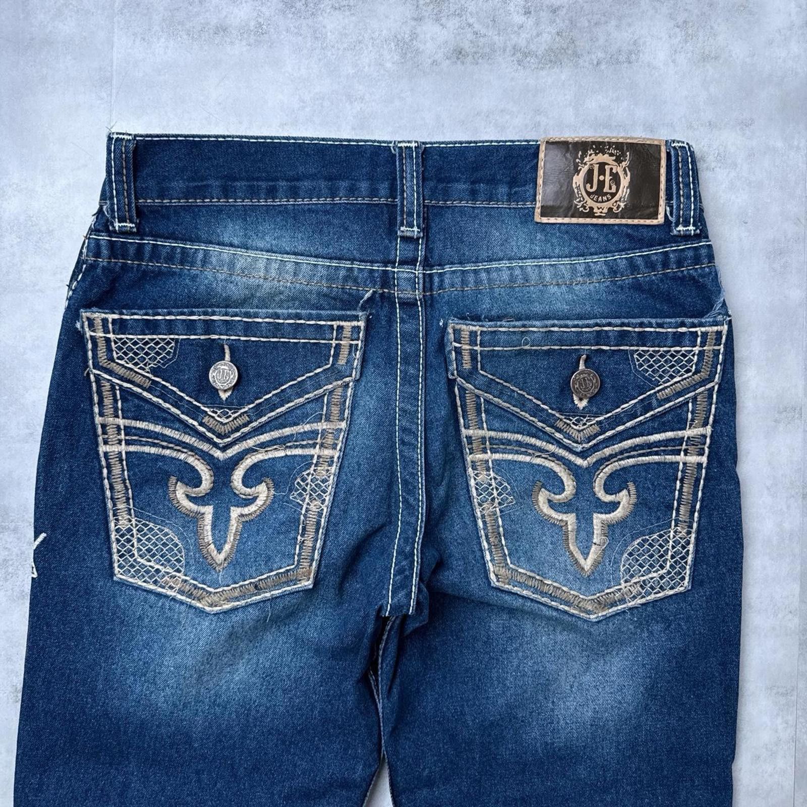Other Y2K J.E. Denim 00s Bootcut Cowboy Jeans Size 28" / US 6 / IT 42 - 6 Thumbnail