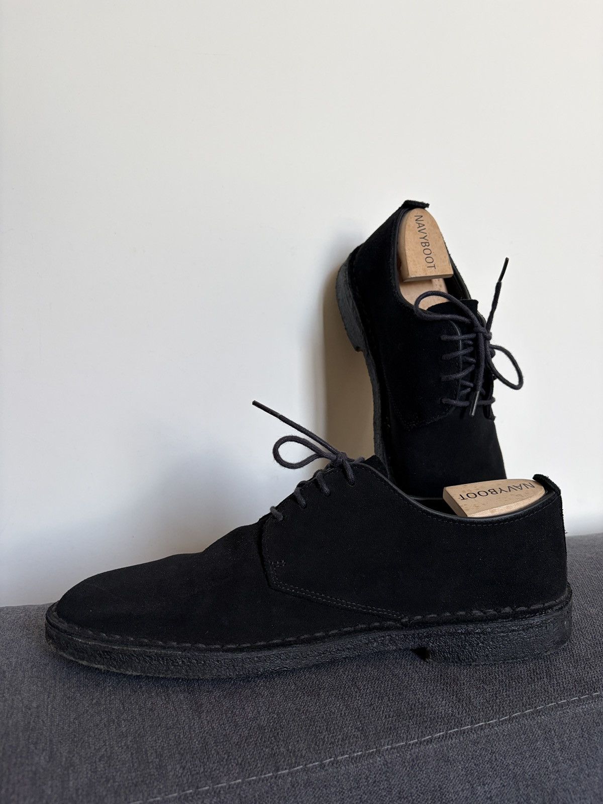 Clarks Clarks Suede Black Desert Shoes Size US 10.5 / EU 43-44 - 12 Thumbnail