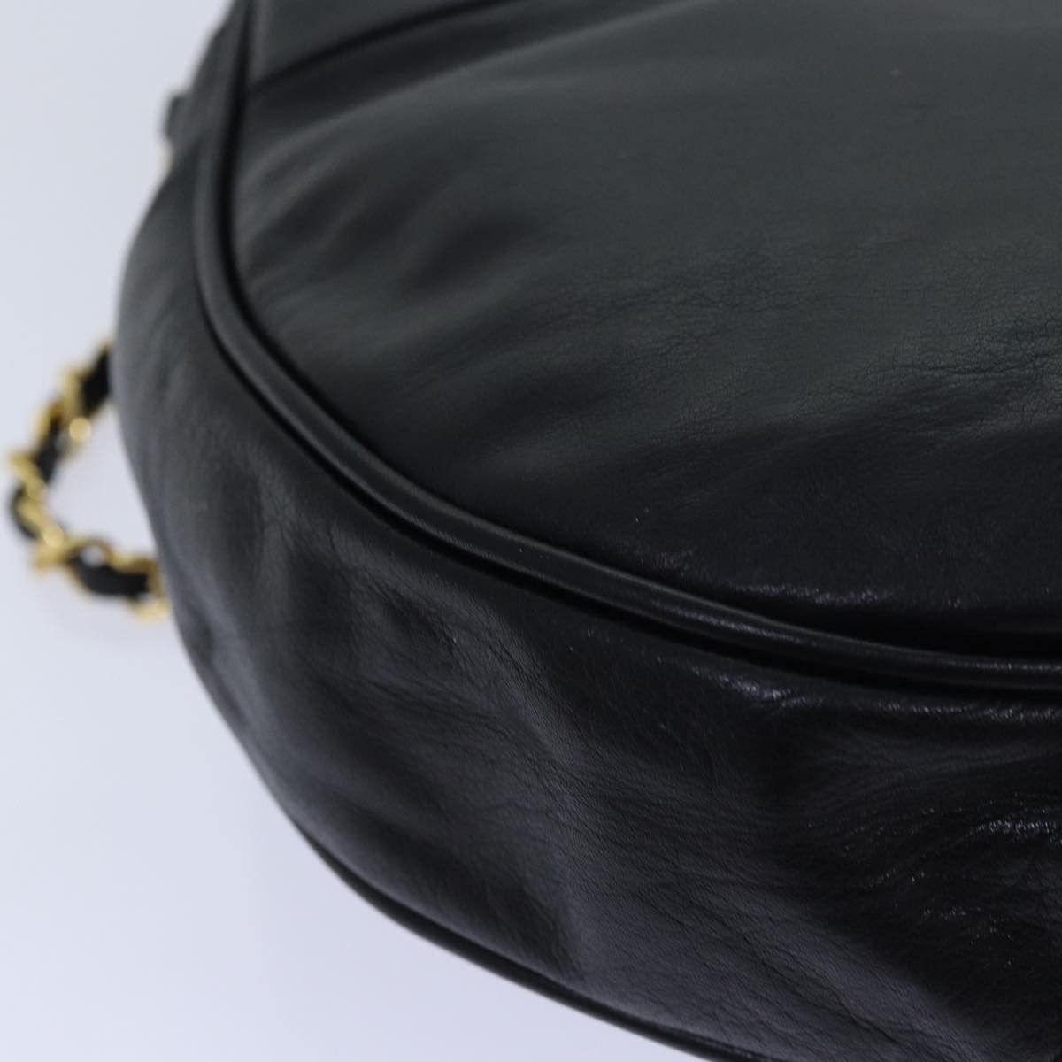 Chanel CHANEL Matelasse Chain Shoulder Bag Lamb Skin Black CC Size ONE SIZE - 16 Thumbnail