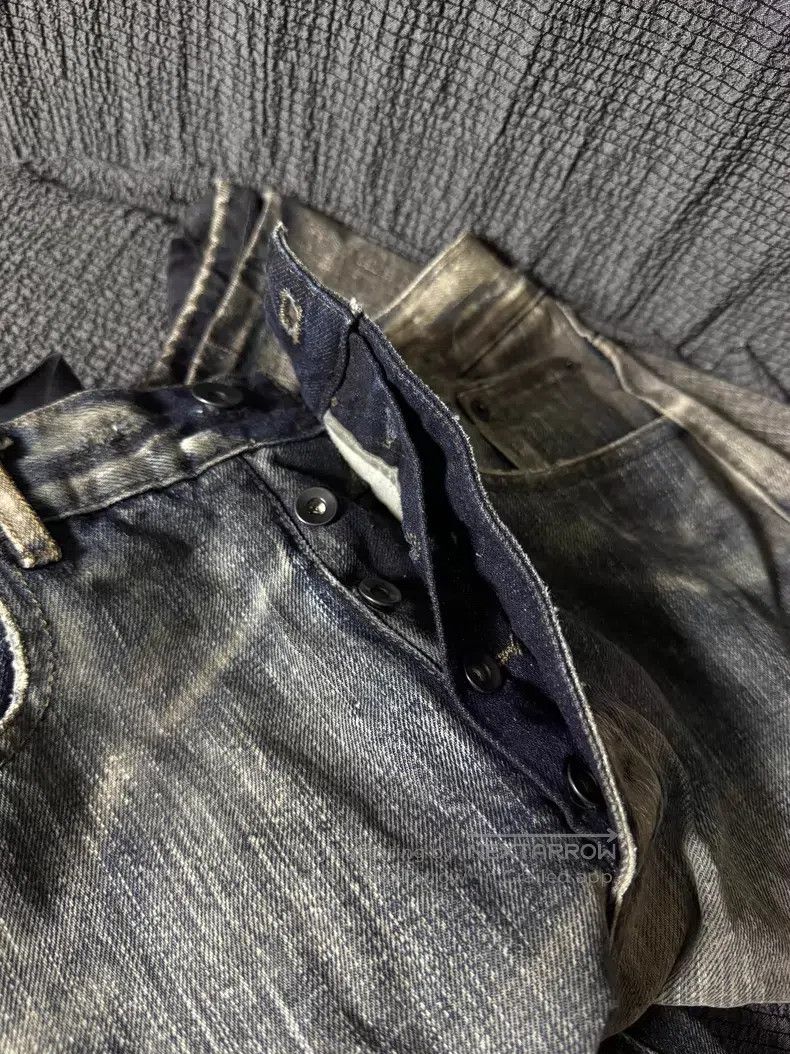 Rick Owens Rick Owens Washed Mud Dyed Faded Nine-inch Ribbon Denim Pa Size US 31 - 7 Thumbnail