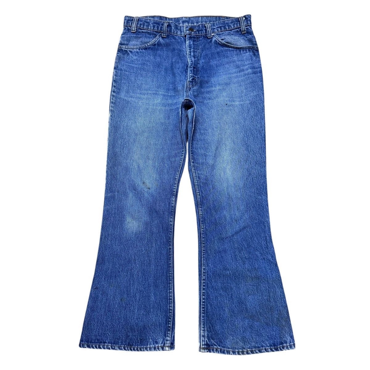 Levi's Vintage 80s Levis 646 Bell Bottom Jeans #8 Orangetab Size US 33 - 2 Thumbnail