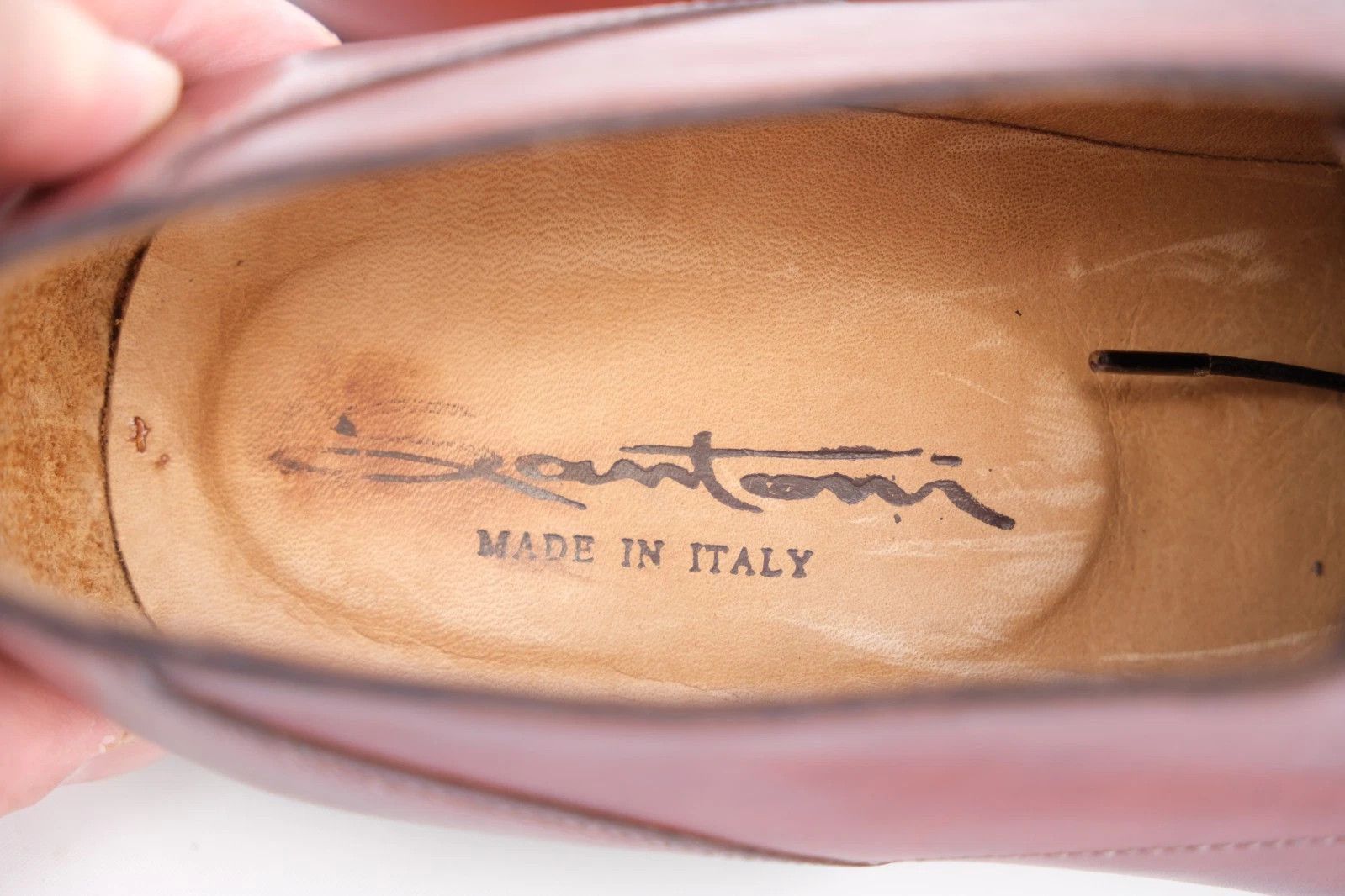 Santoni Santoni Brown Leather Derby Shoes UK 10 US 11 EU 44 Size US 11 / EU 44 - 6 Thumbnail