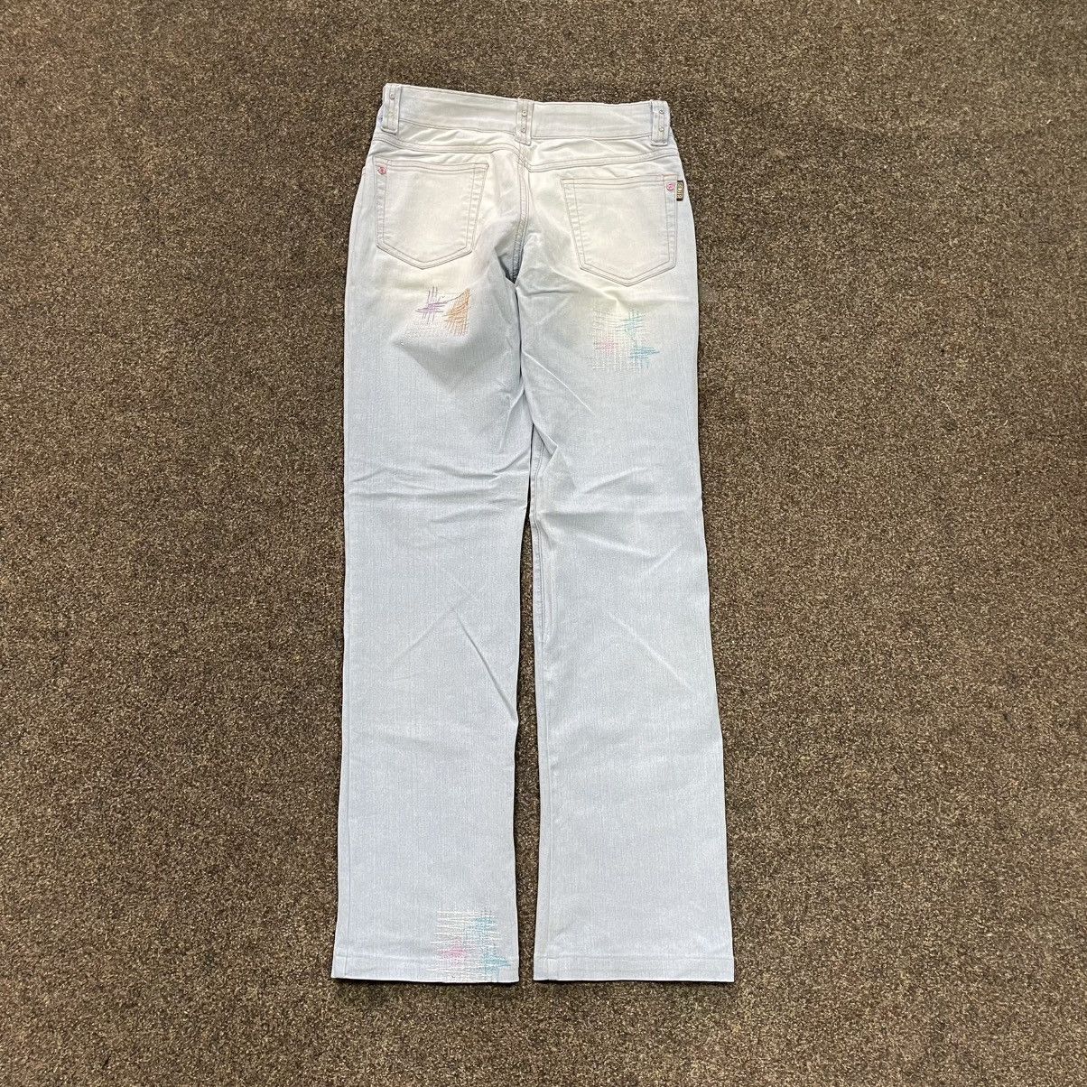Vintage Vintage Y2K Baggy Wide Leg Flared Jeans Grunge Streetwear 33 Size 33" - 3 Thumbnail
