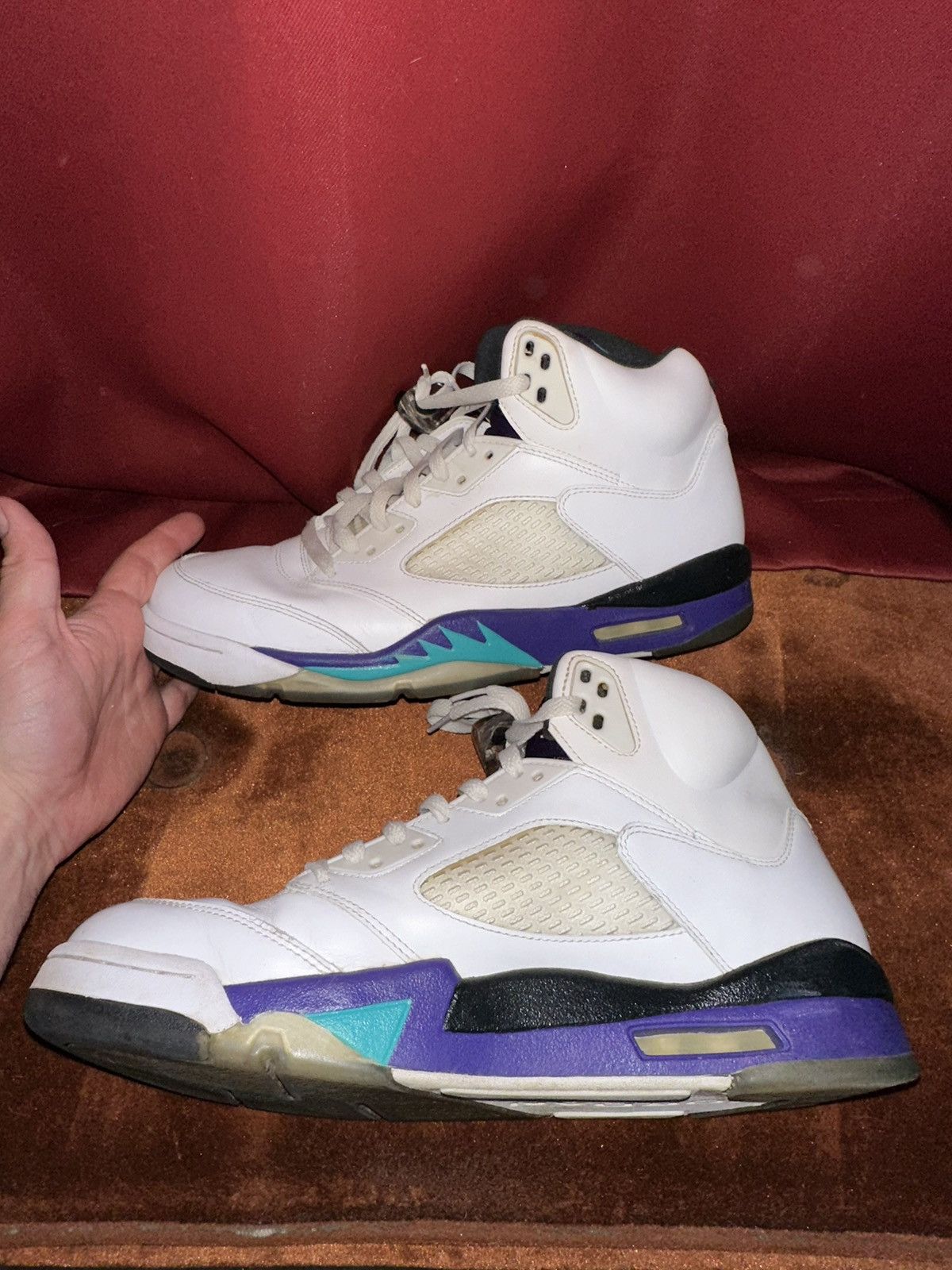 Jordan Brand × Nike Nike Air Jordan 5 Retro Grape 2012 Sneaker Grail Size US 11 / EU 44 - 6 Thumbnail