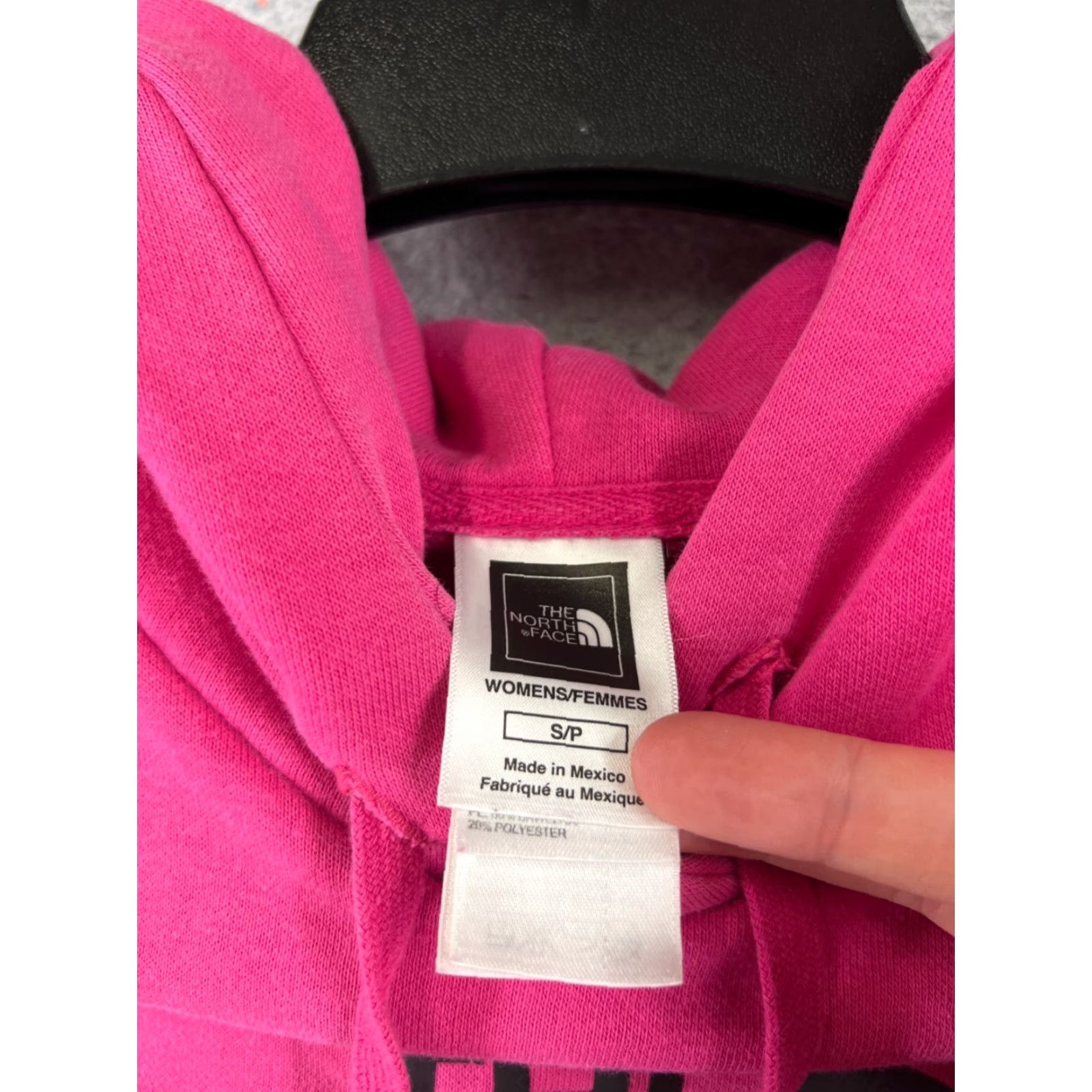 The North Face VINTAGE The North Face Hoodie Sweater Womens Small Pink Cotton Jersey Pullover Logo Pocket Activewear Size S / US 4 / IT 40 - 7 Thumbnail