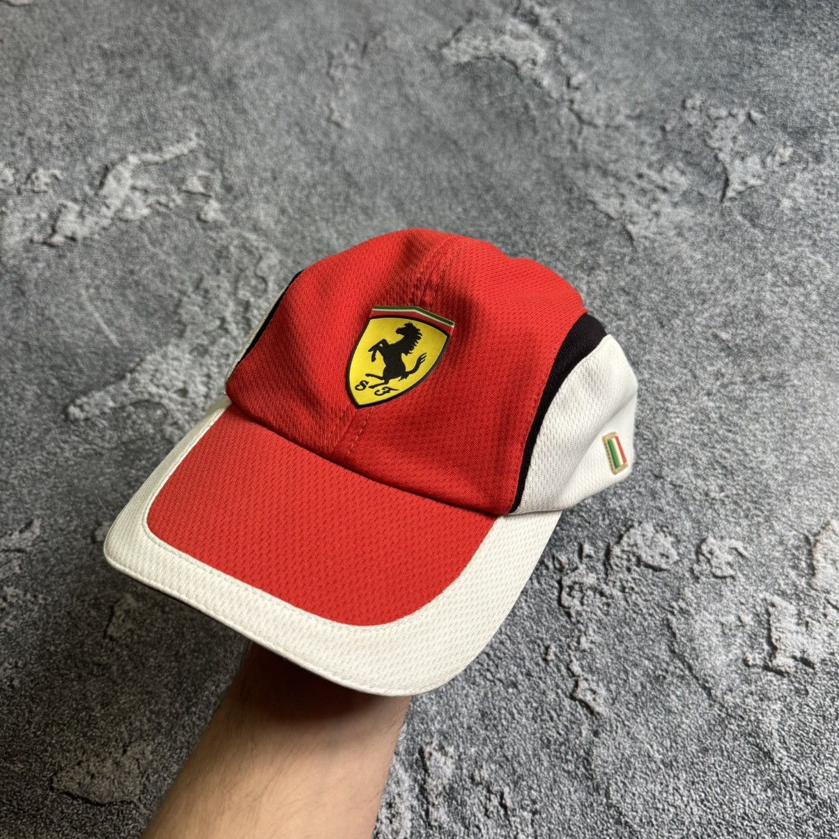 Ferrari Vintage Ferarri Cap Red And White Men's Size One Size Size ONE SIZE - 1 Thumbnail