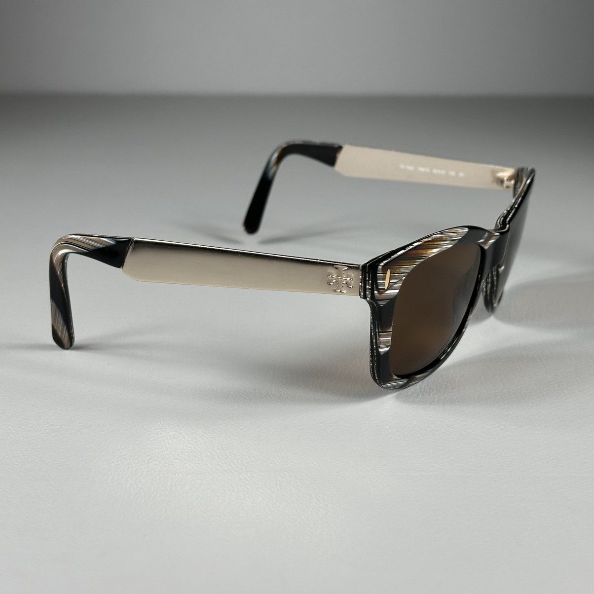 Tory Burch Tory Burch TY 7042 Black Brown Gradient Square Sunglasses Size ONE SIZE - 2 Thumbnail