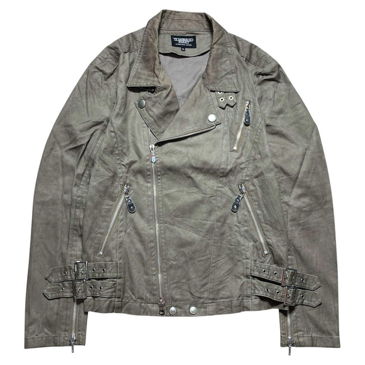 Le Grande Bleu (L.G.B.) Tornado Mart Asymmetrical Ifsix LGB GOA Biker Jacket Size US L / EU 52-54 / 3 - 1 Thumbnail
