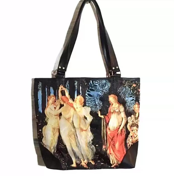 Jean Paul Gaultier Jeanpaulgaultier medieval oil painting religious painting tote bag Size ONE SIZE - 1 Thumbnail
