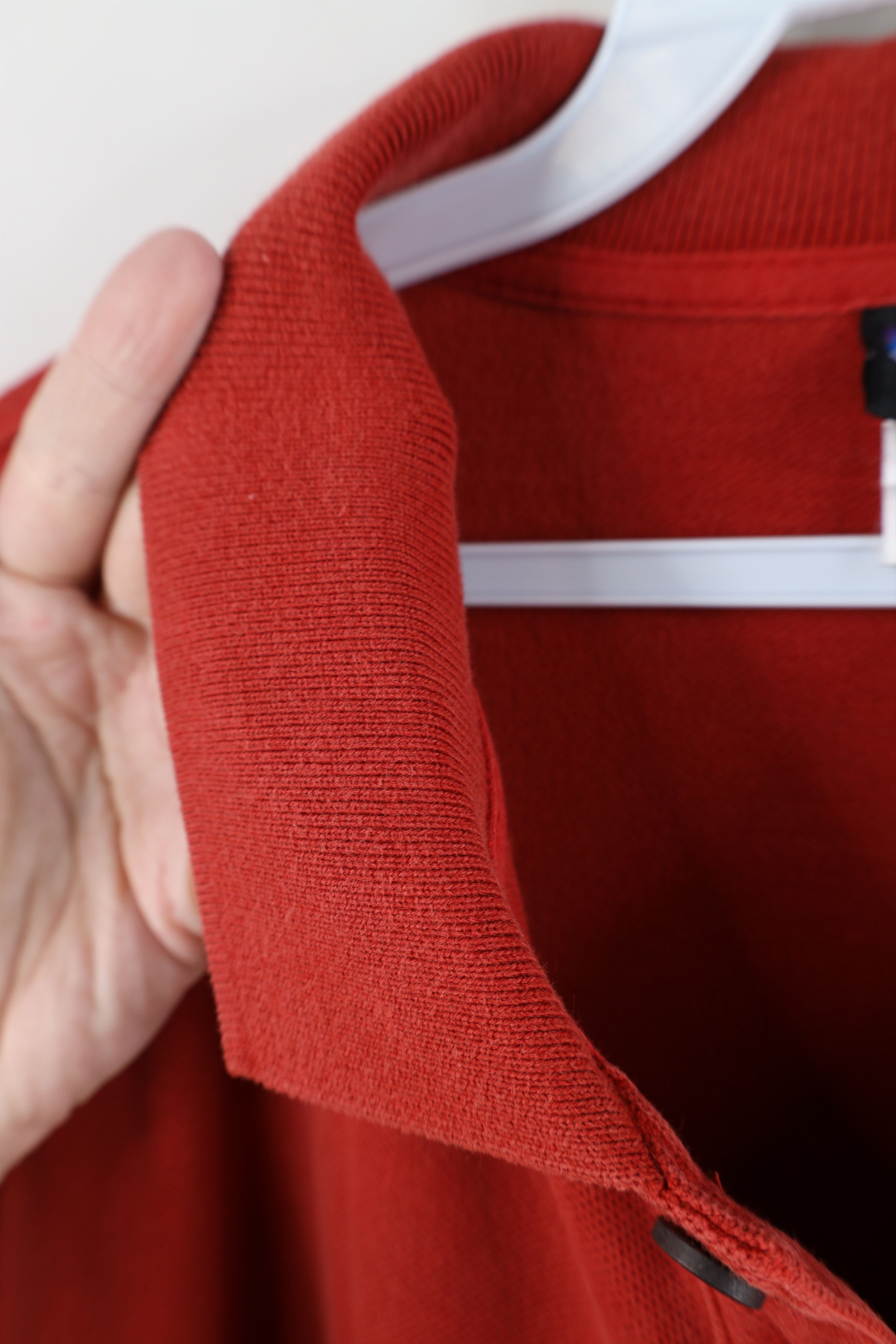 Patagonia × Vintage Vintage Patagonia Spell Out Organic Cotton Polo Shirt Red Size US XXL / EU 58 / 5 - 10 Thumbnail