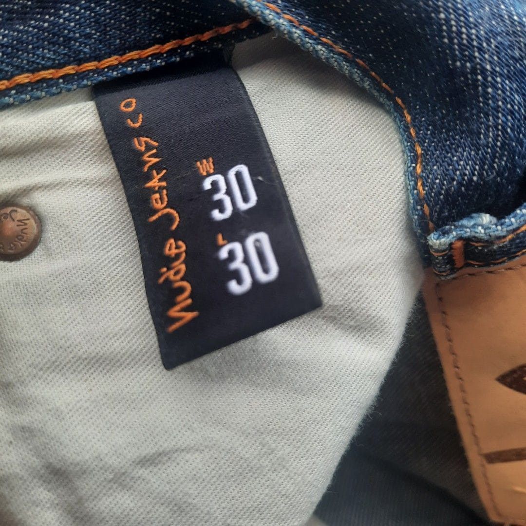 Designer × Nudie Jeans Nudie Selvedge Thin Finn Denim Size US 30 / EU 46 - 8 Thumbnail