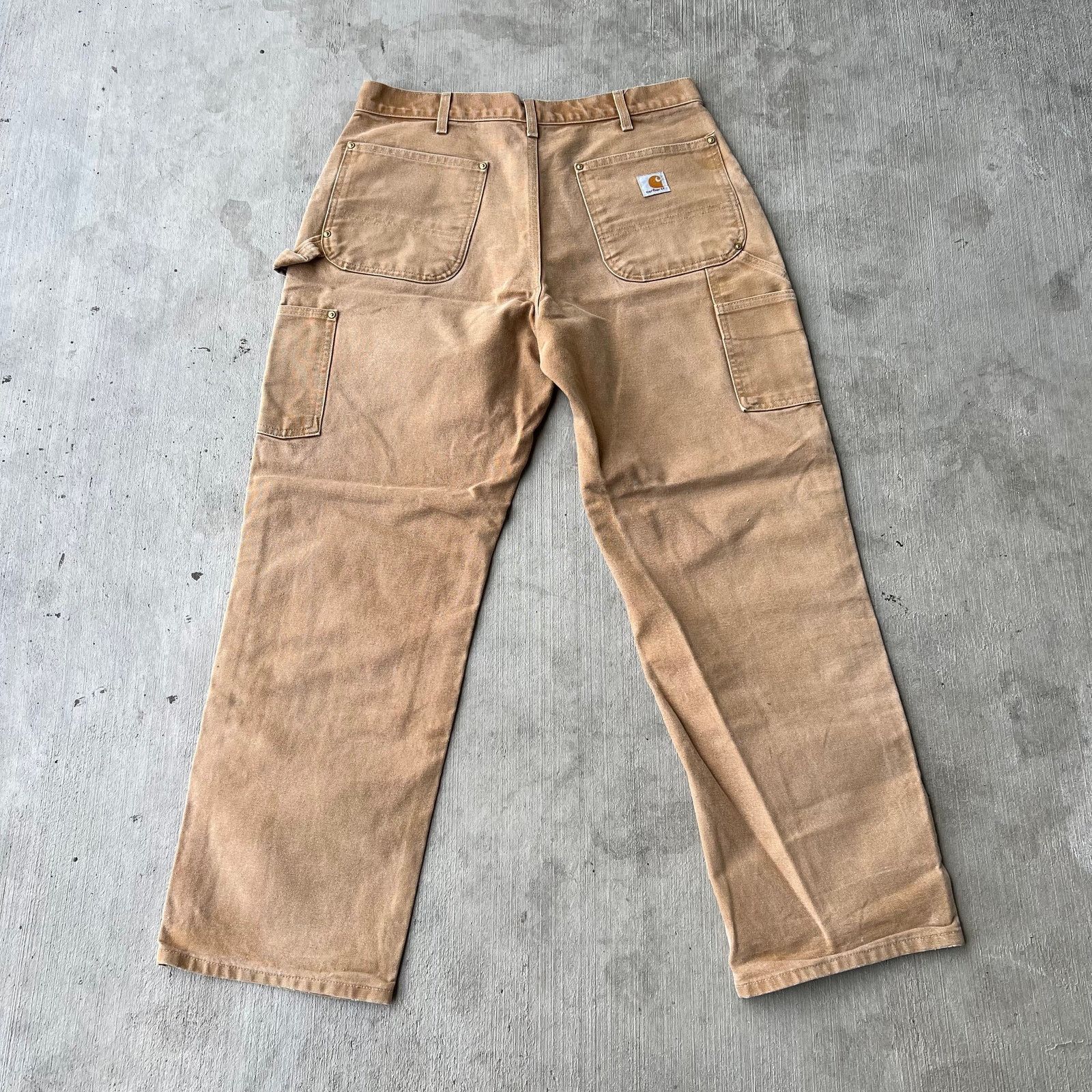 Carhartt × Vintage Carhartt brown double knee work wear carpenter pants Size US 32 / EU 48 - 5 Thumbnail