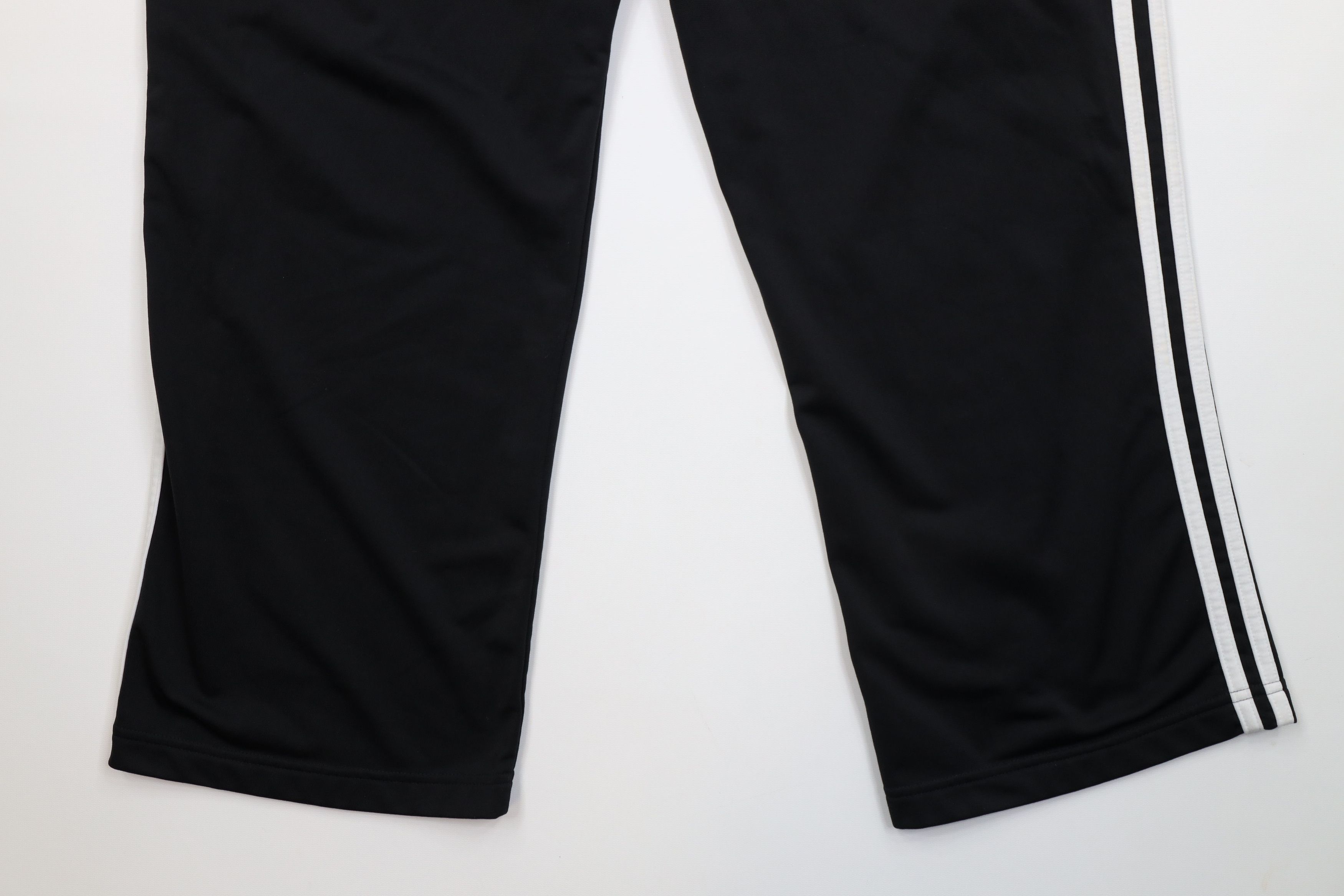 Adidas Vintage Y2K Adidas Striped Wide Leg Sweatpants Pants Black Size US 34 / EU 50 - 13 Thumbnail