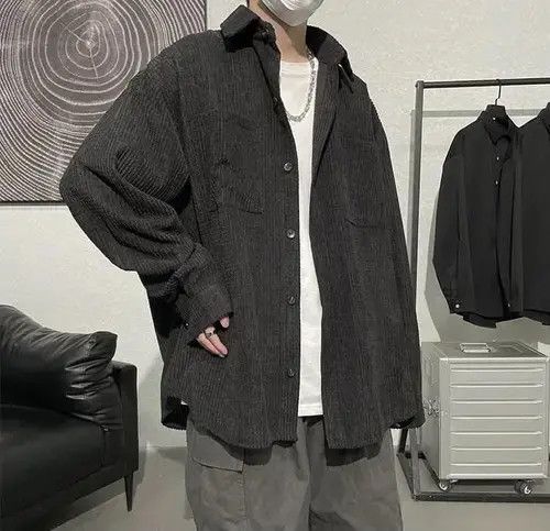 Japanese Brand New Collection Modish Pocket Shirt Flannel Jacket Loose Size US M / EU 48-50 / 2 - 2 Thumbnail