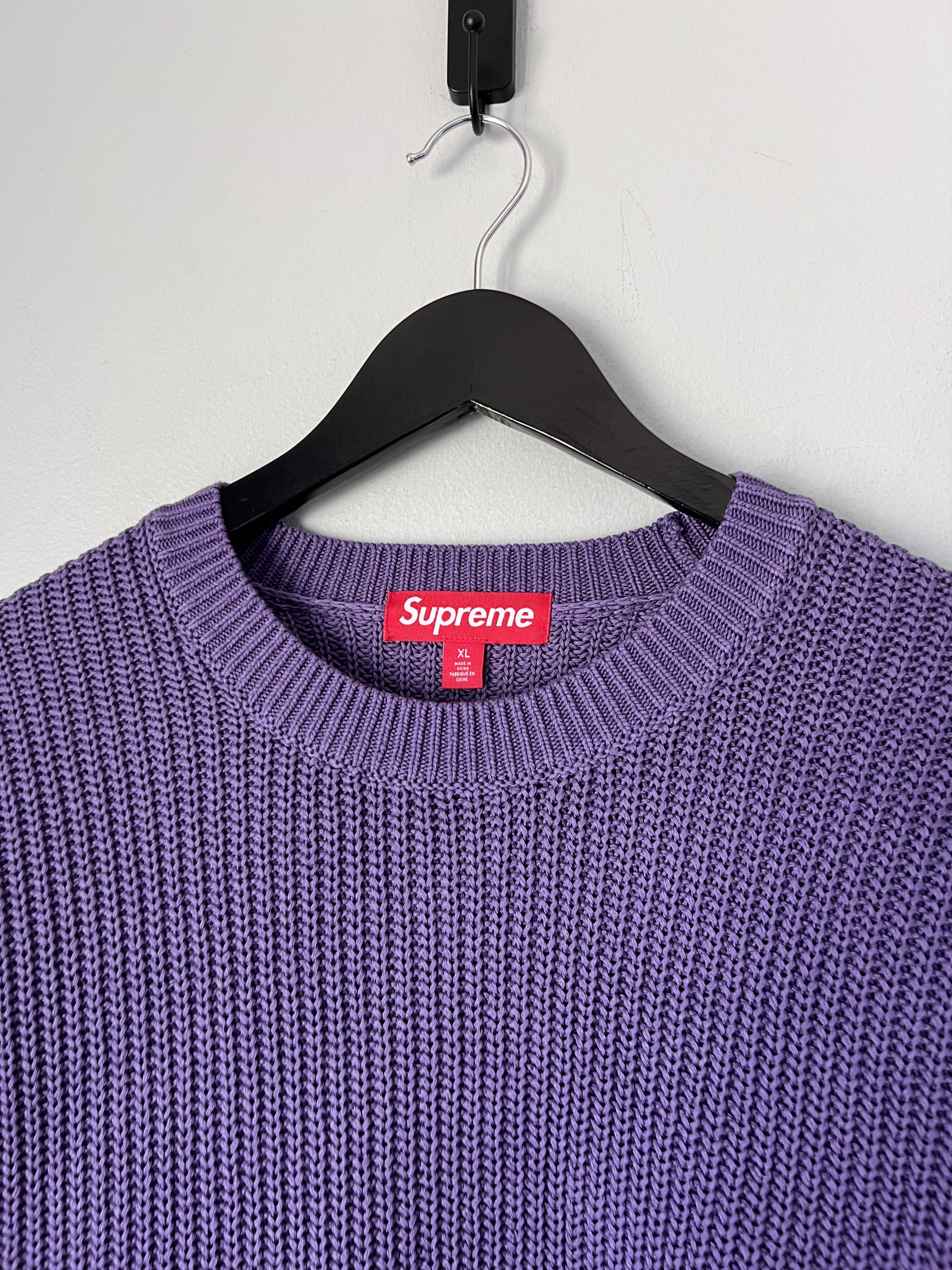 Supreme Old English Printed Sweater in Purple