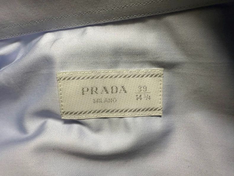 Prada Prada Size 39 Classic poplin cotton light blue casual long- Size US XXS / EU 40 - 3 Thumbnail