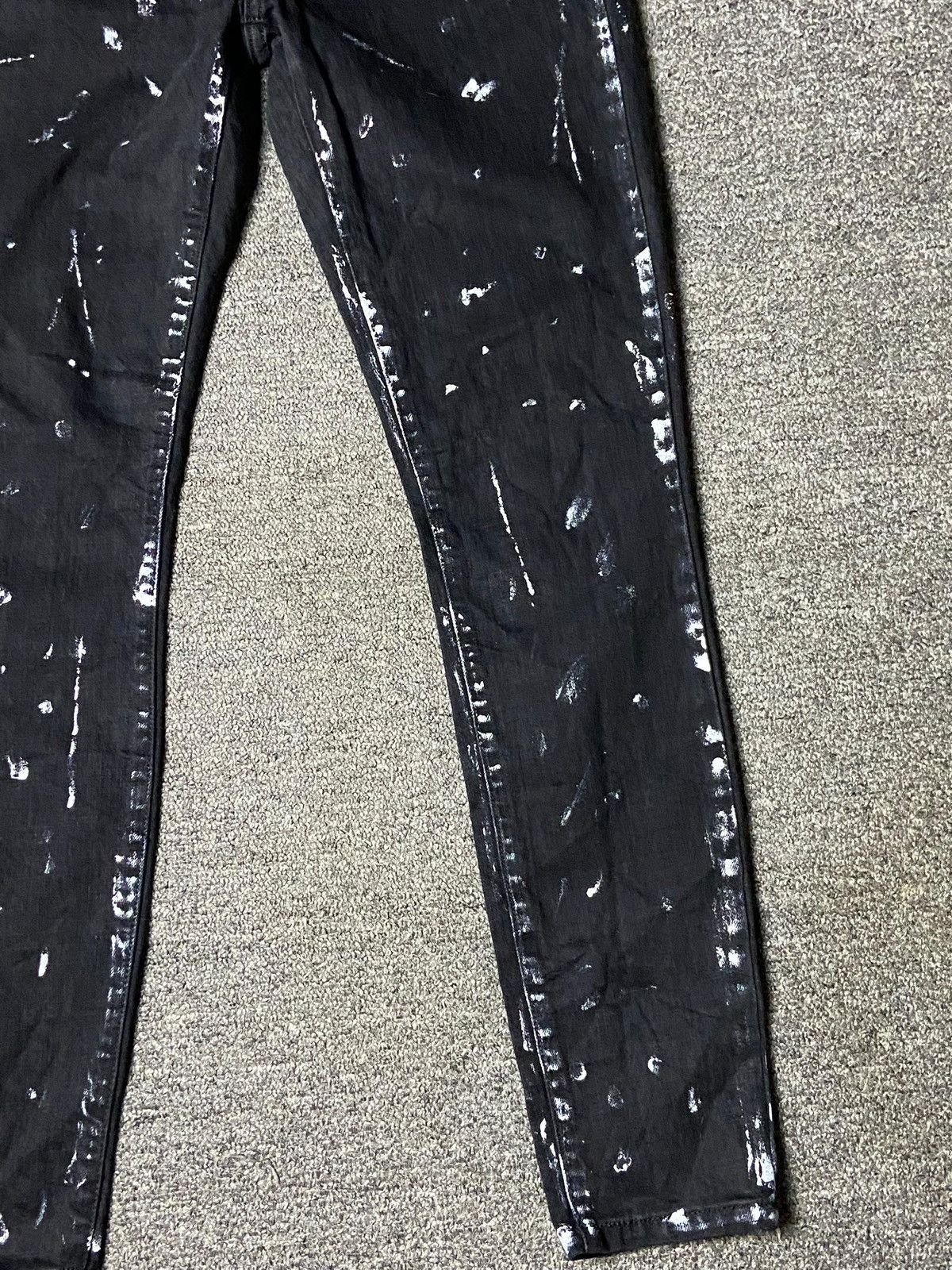 Current/Elliot Vintage Current/Elliot Stilleto Trucker Paint Jeans (140) Size US 29 - 12 Thumbnail