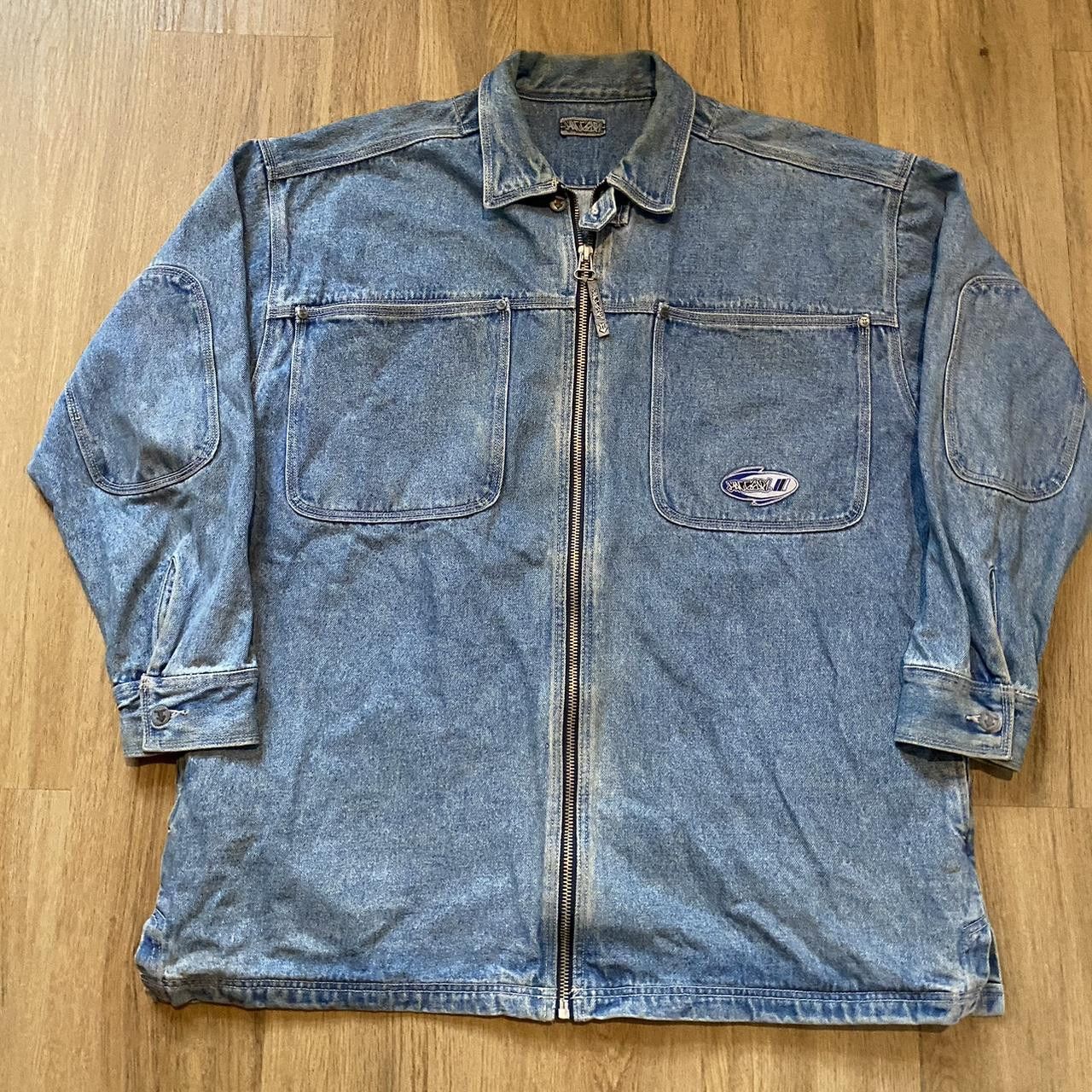 Other Macgear Blue denim jacket with embroidered logo Size US XXL / EU 58 / 5 - 2 Thumbnail
