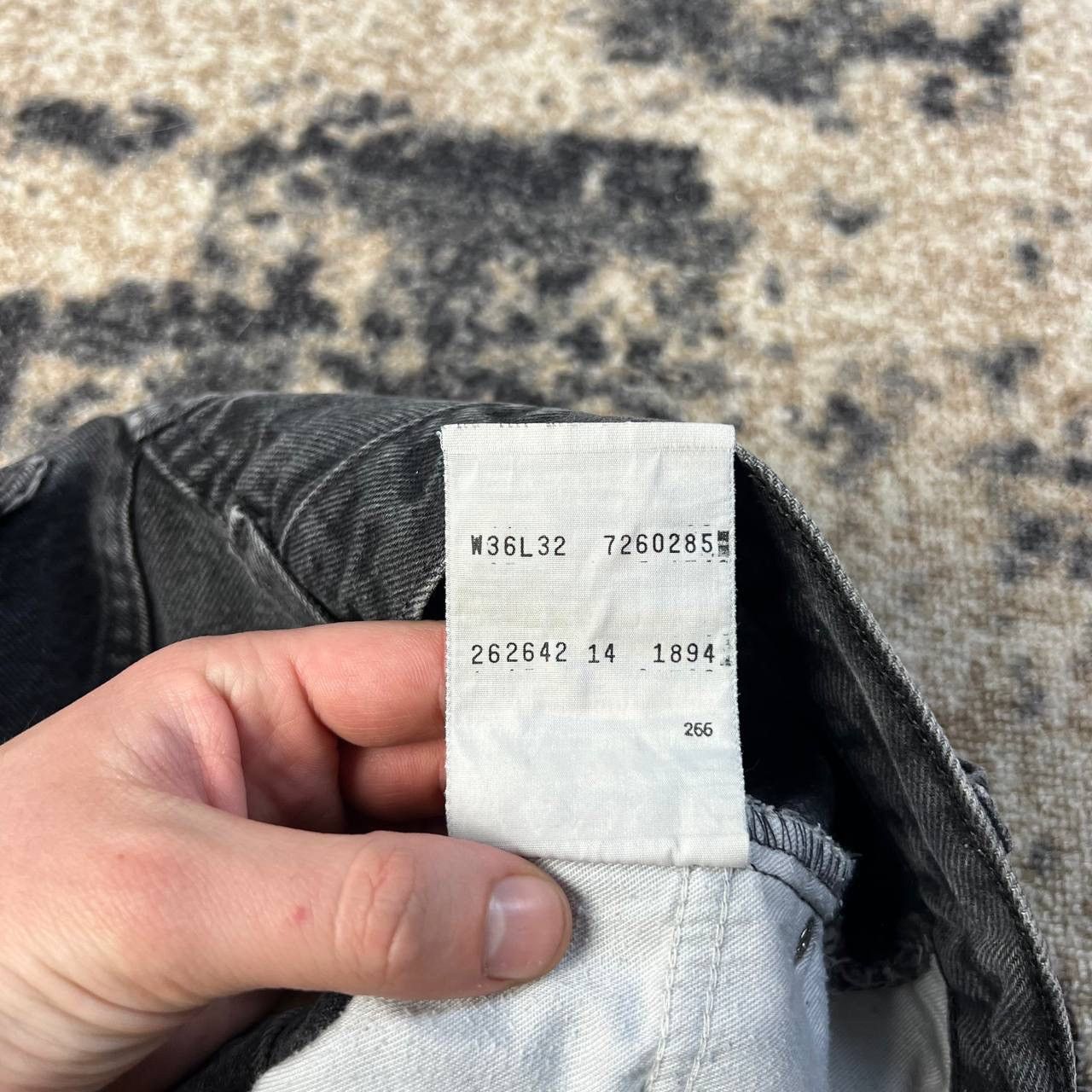 Levi's 726 Levis Orange Tab Vintage Y2K Grey Denim Jeans Size US 36 / EU 52 - 8 Thumbnail