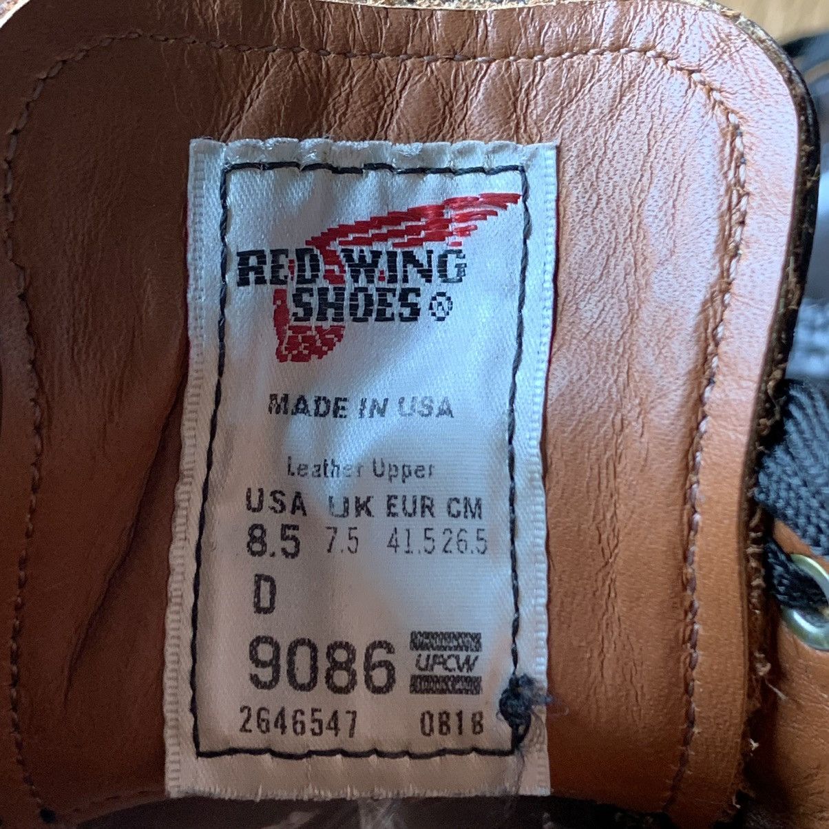 Leather × Red Wing × Vintage Red wing Mill-1 Blucher 9086 Size US 8.5 / EU 41-42 - 7 Thumbnail