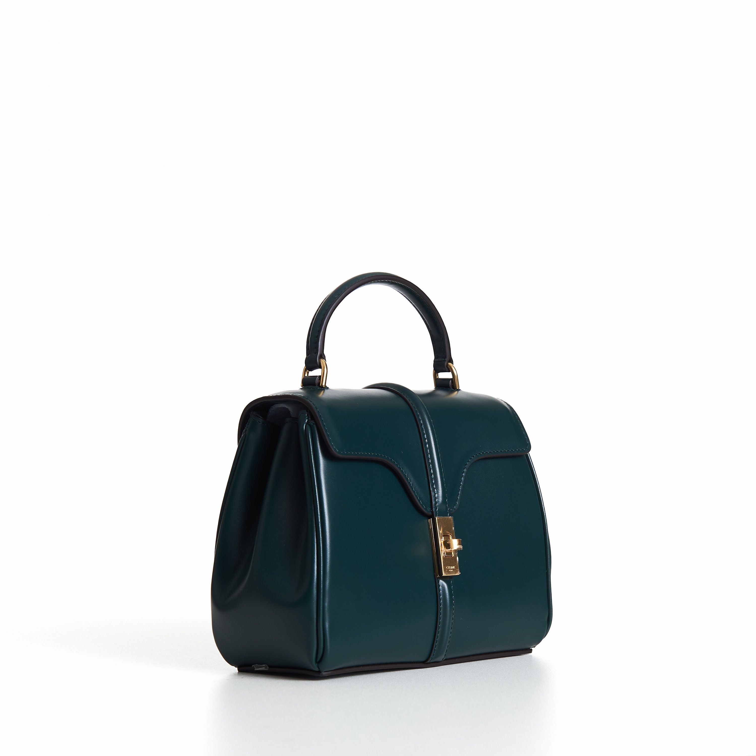 Celine Mini 16 In Amazone Green Satinated Calfskin Size ONE SIZE - 8 Thumbnail