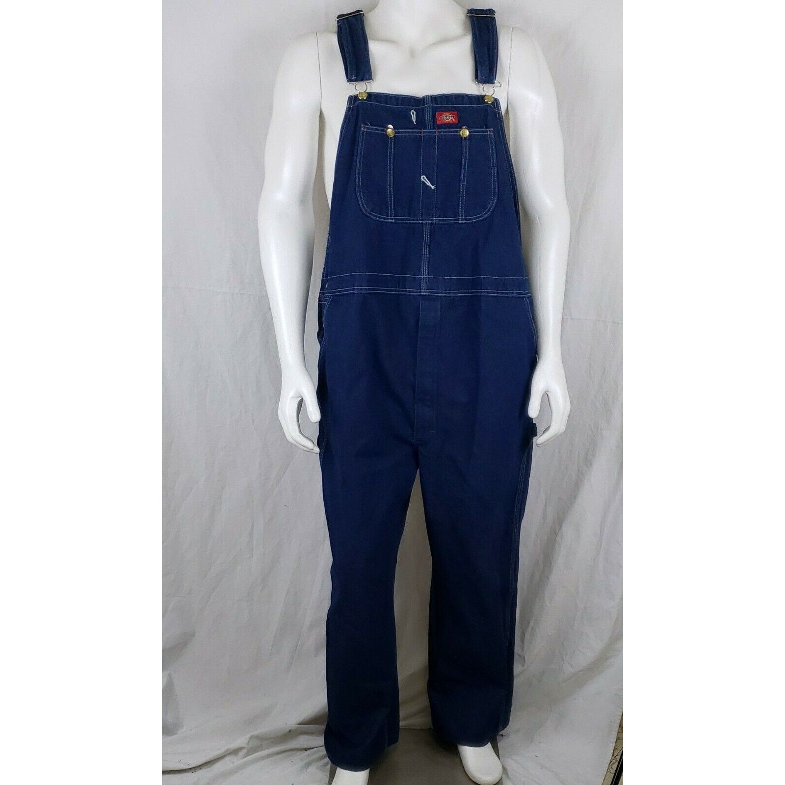 Dickies Dickies Denim Overalls Mens 46 x 27 Custom Baggy Blue Jeans Size US 44 / EU 60 - 1 Thumbnail