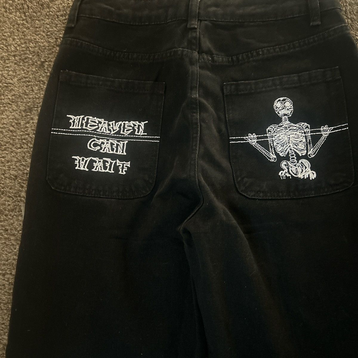 Other Black and White baggy pants with back pocket design Size US 34 / EU 50 - 5 Thumbnail