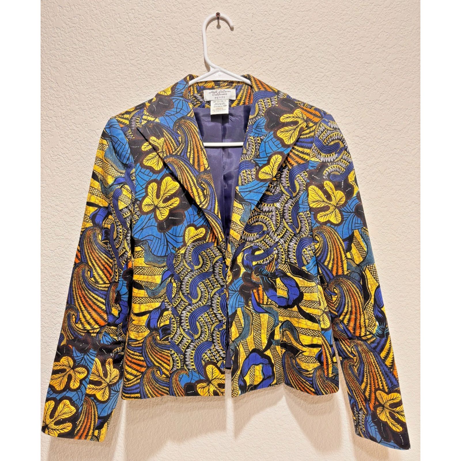 Other Vintage Roth Le Cover Blazer African Print 33 petite Size S / US 4 / IT 40 - 1 Thumbnail
