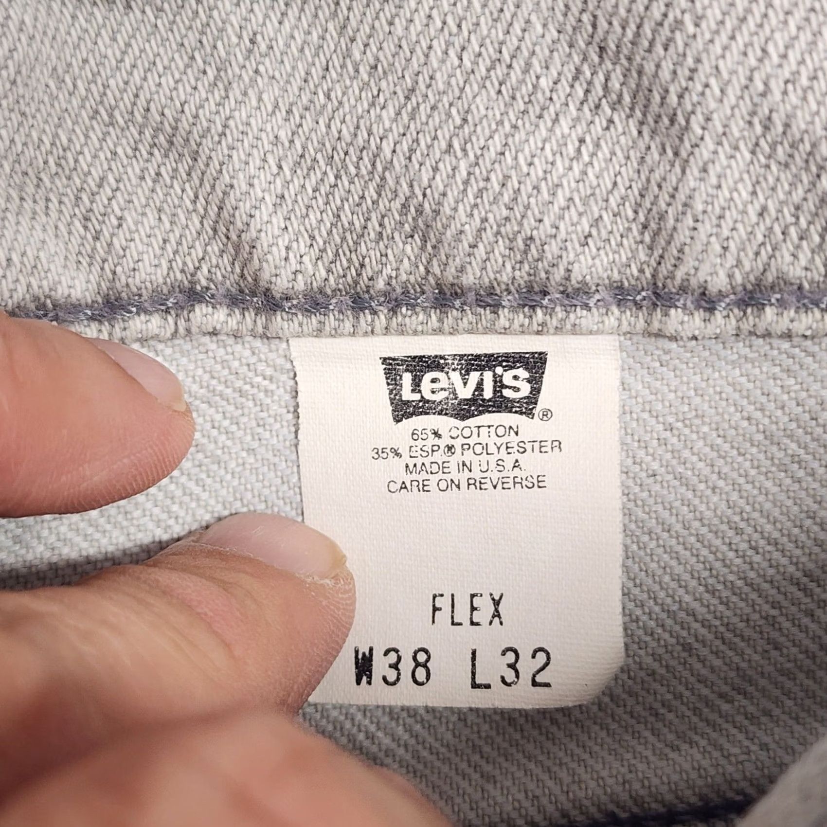 Levi's VINTAGE Levi's Jeans Men 36x30 Grey 540 Flex Distress Brown Tab 90s Tag 38x32 Jeans Mens Size US 36 / EU 52 - 3 Thumbnail