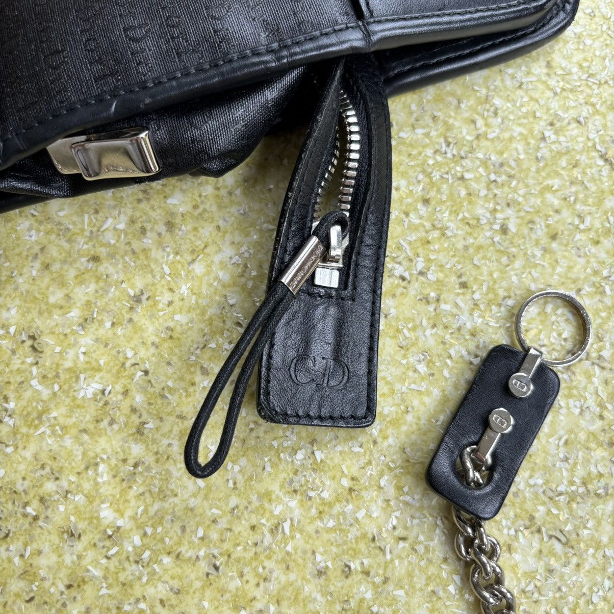 Dior × Hedi Slimane Strip SS04 Coated Canvas Chain Bag Size ONE SIZE - 3 Thumbnail