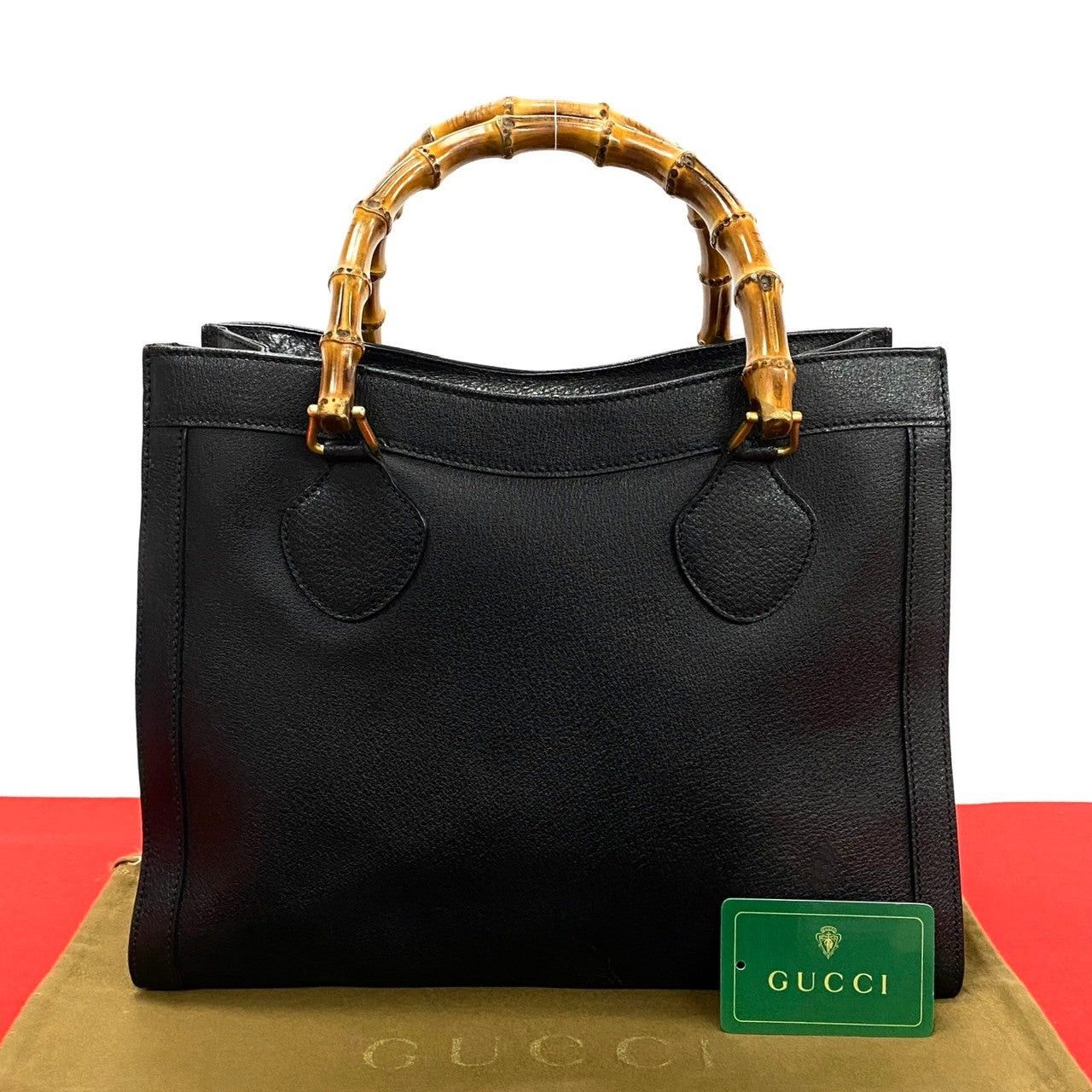 Gucci Gucci Handbag Black Leather Size ONE SIZE - 1 Thumbnail