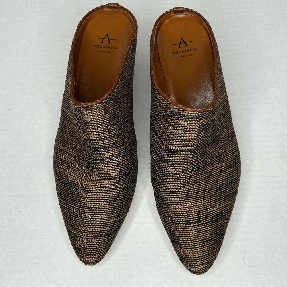 Aquatalia Aquatalia Fife Fabric & Metallic Mule Slides, 9 Size US 9 / IT 39 - 6 Thumbnail