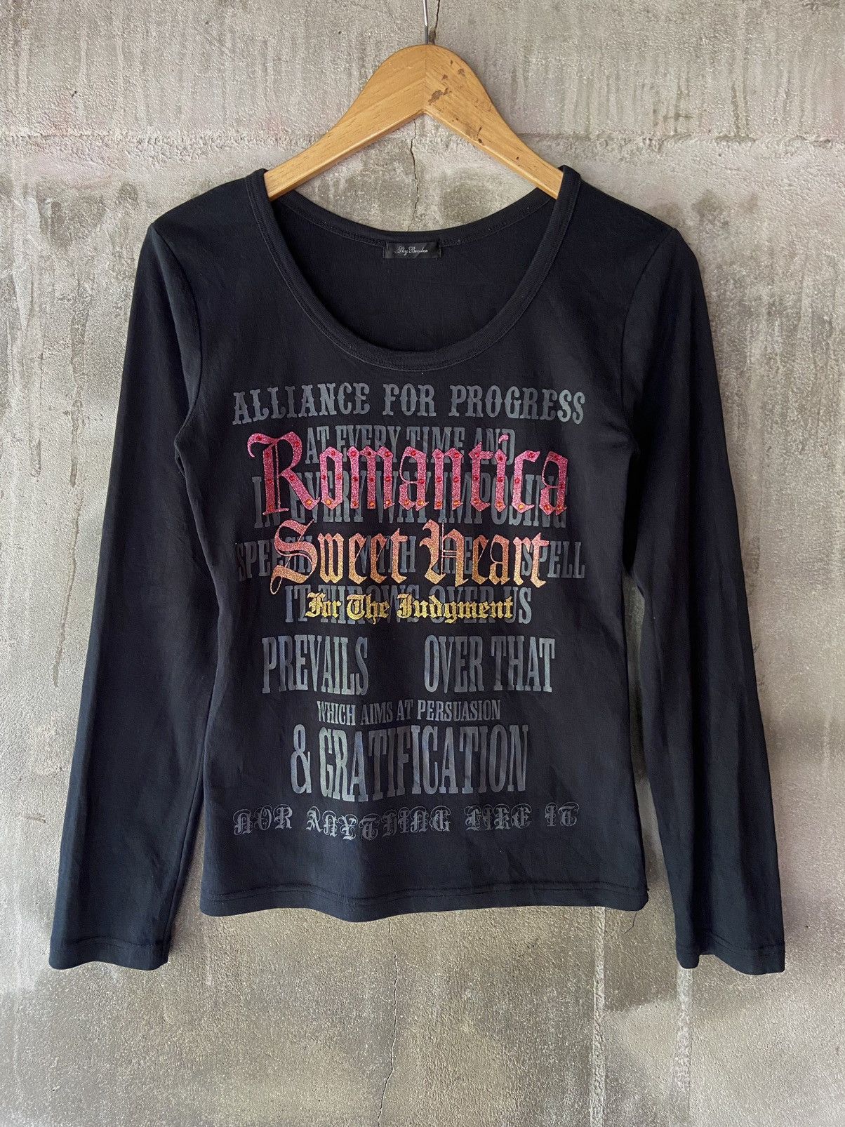 Hysteric Glamour ROMANTICA SWEET HEART FOR THE JUDGMENT LONG SLEEVE Size US S / EU 44-46 / 1 - 1 Thumbnail