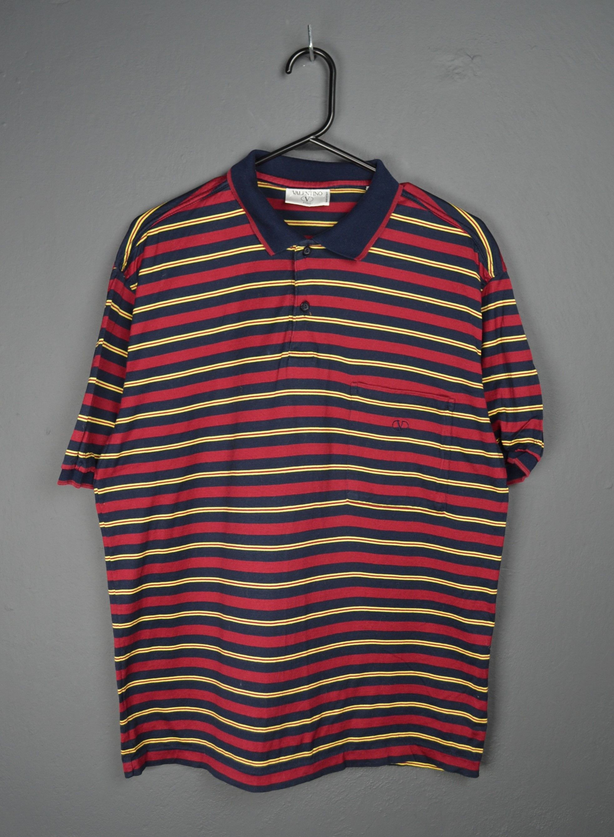 Valentino Vintage Valentino Garavani Chez Boxy Polo Shirt M-L Size US M / EU 48-50 / 2 - 1 Thumbnail