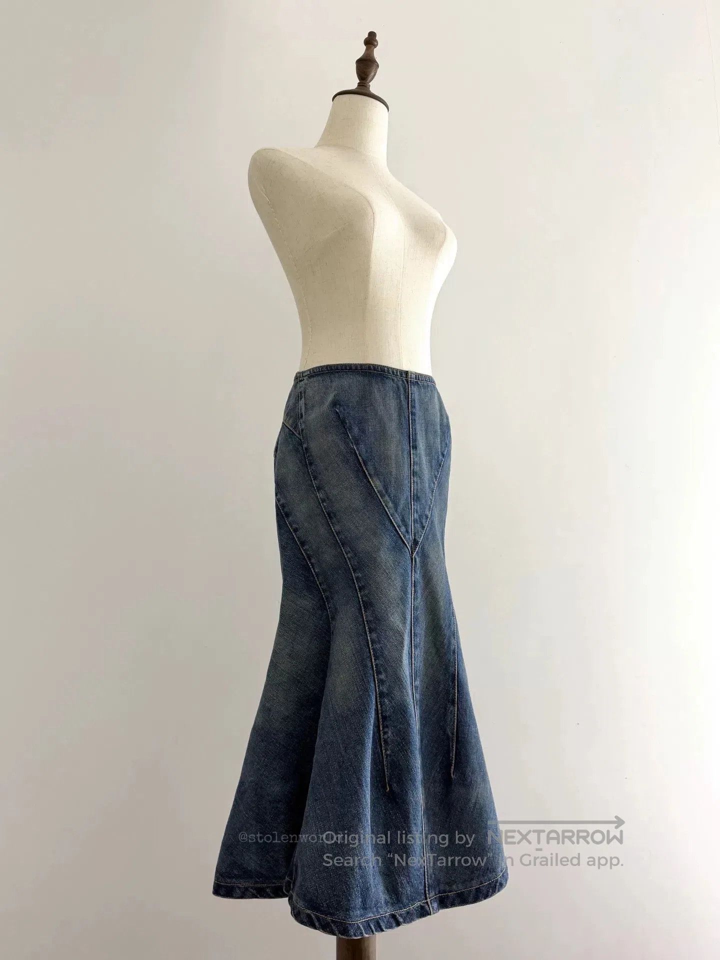 Junya Watanabe deconstructed denim flare skirt by junya watanabe. Size 23" - 7 Thumbnail