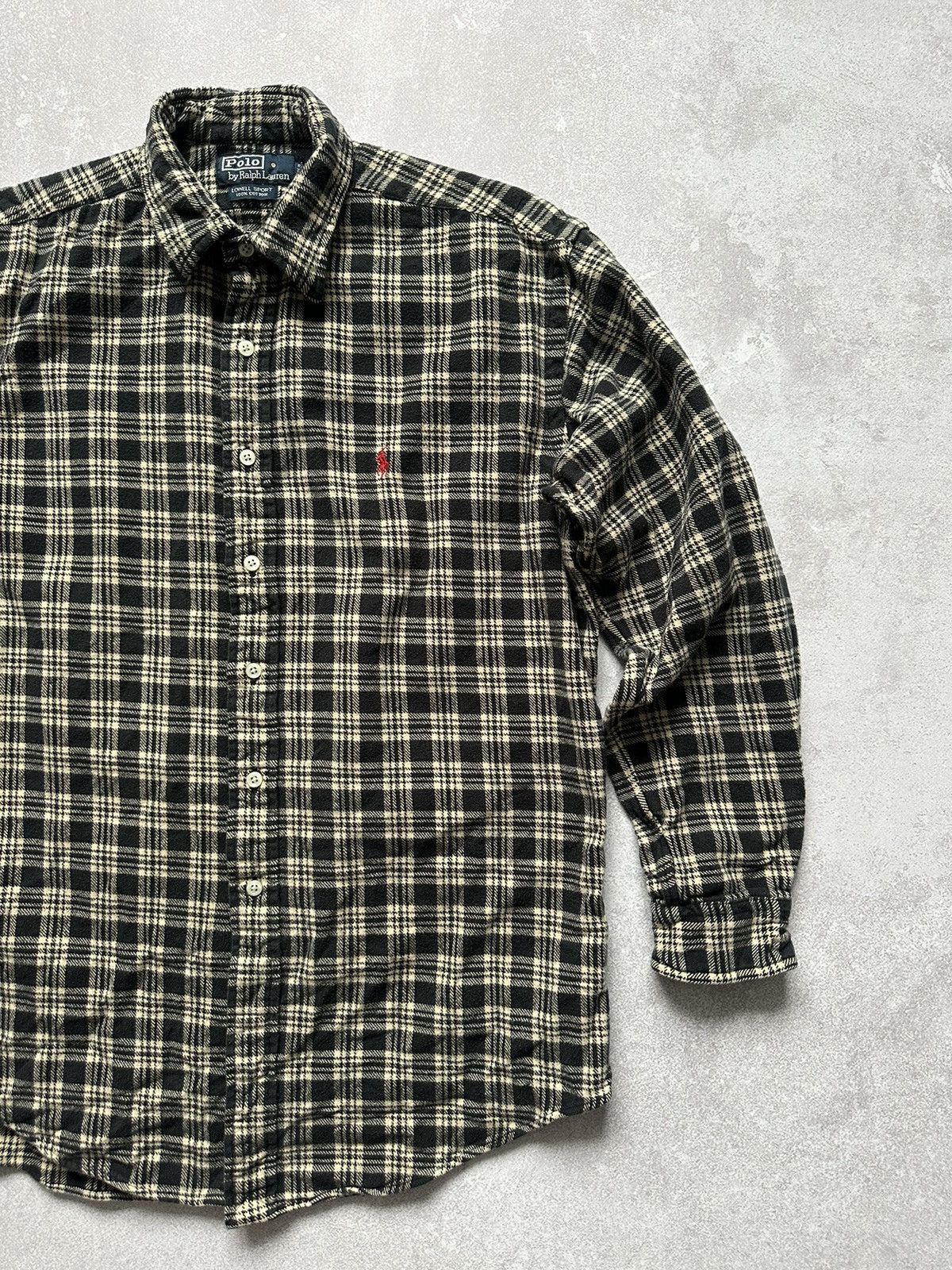 Polo Ralph Lauren × Vintage Polo Ralph Lauren Lowell Sport Button Up Plaid Flannel M Size US M / EU 48-50 / 2 - 2 Thumbnail