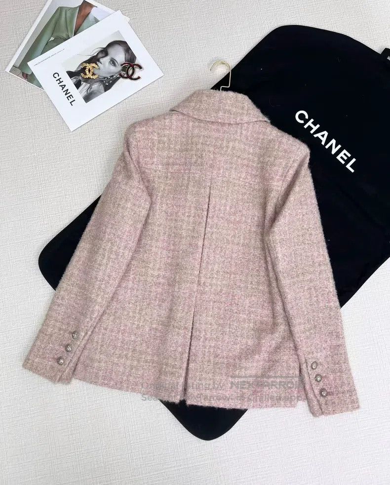 Chanel Chanel Tweed single-breasted plaid long-sleeved pocket lap Size XS / US 0-2 / IT 36-38 - 3 Thumbnail