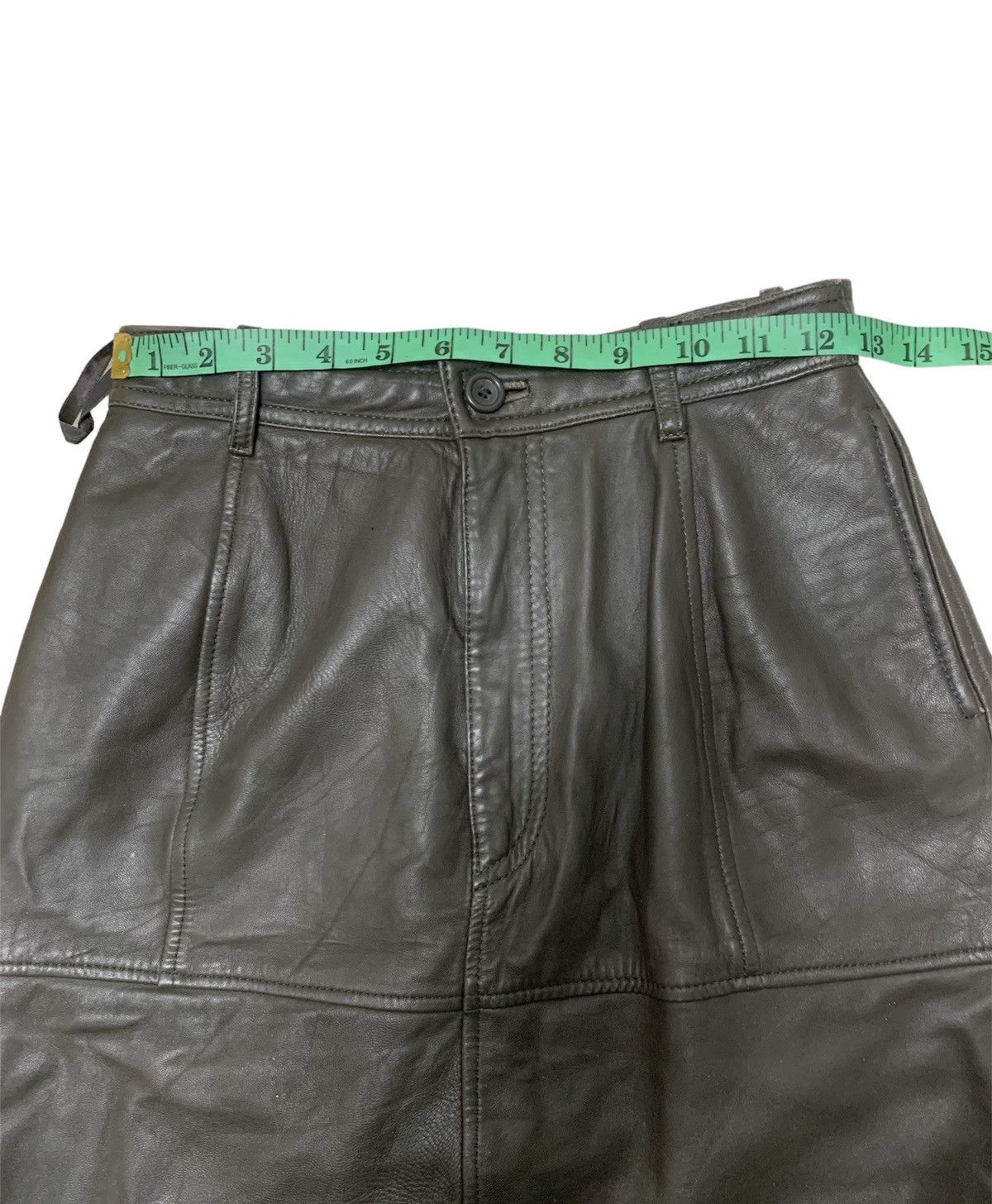 Hai Sporting Gear × Issey Miyake × Vintage Issey miyake leather mini skirt by hai sporting gear Size 25" / US 0 / IT 36 - 7 Thumbnail