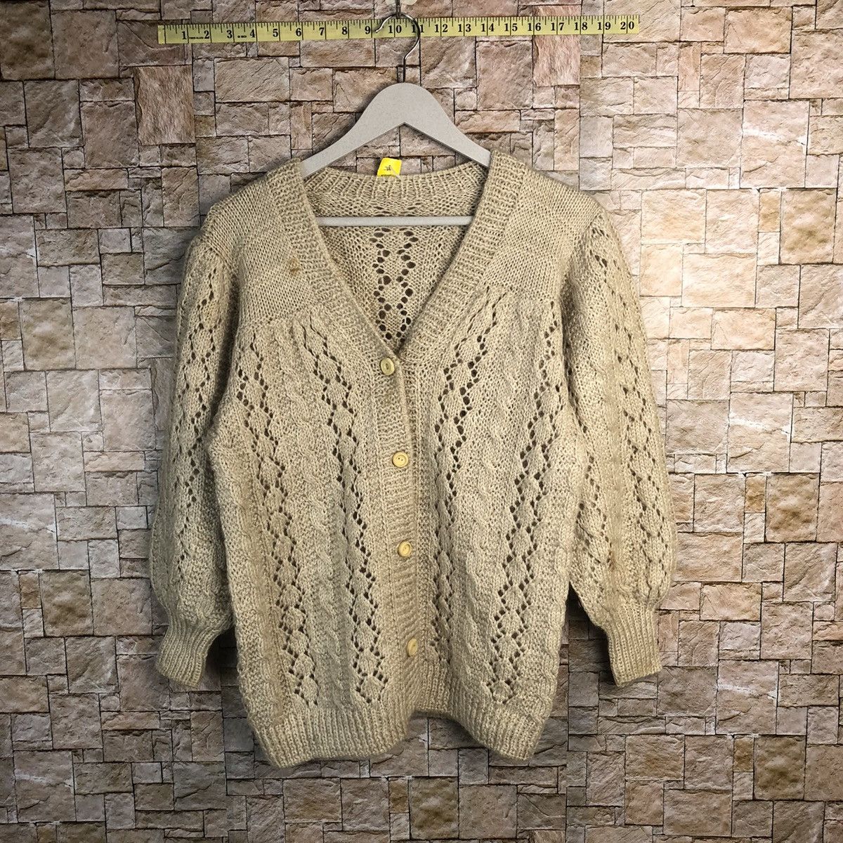 Homespun Knitwear × Japanese Brand Japanese Brand Brown Knitwear vintage cardigan #A192 Size S / US 4 / IT 40 - 1 Thumbnail