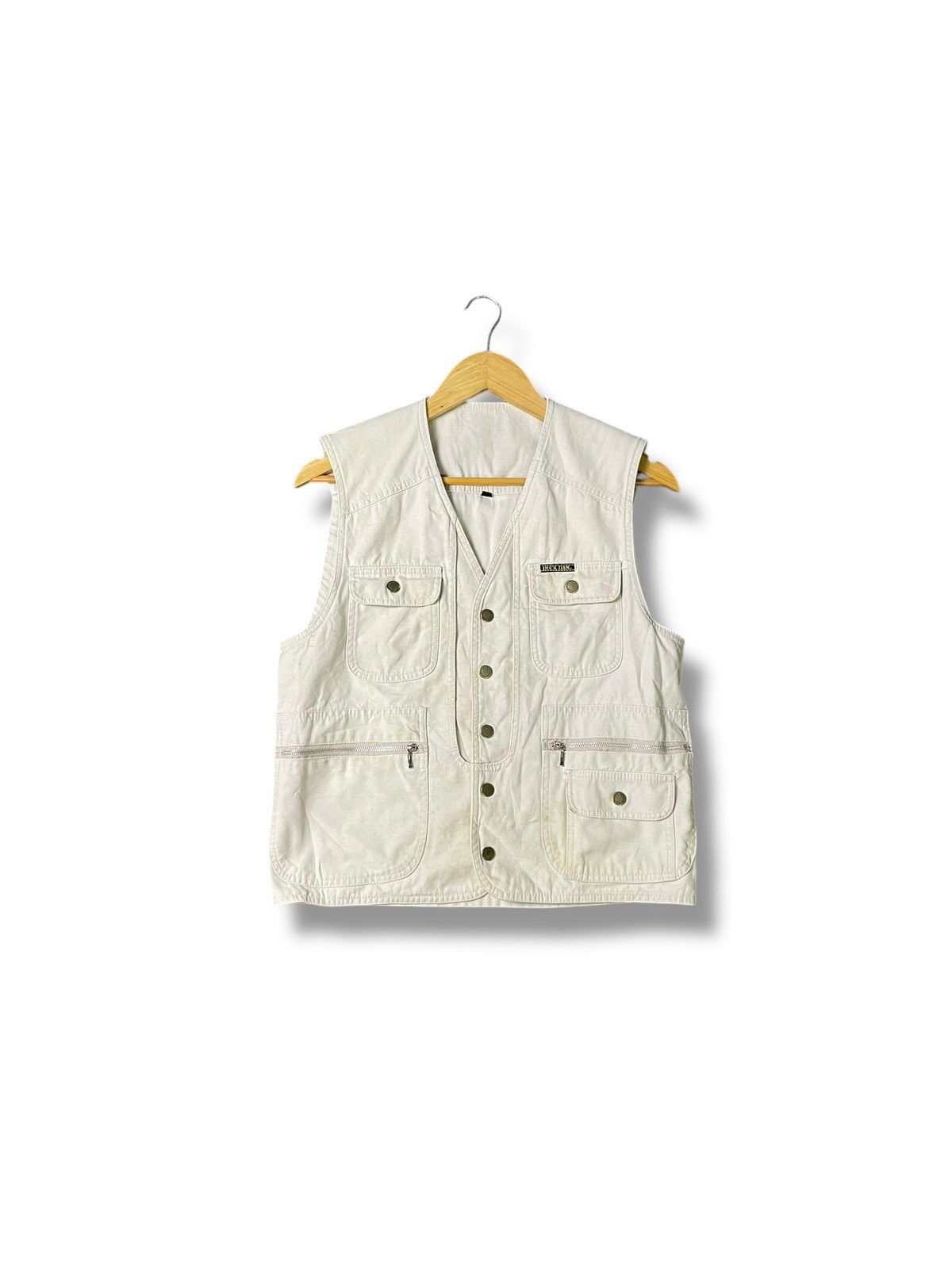 Japanese Brand × Vintage Vintage x Japanese Brand Duck Dam Workwear Vest (35) Size US S / EU 44-46 / 1 - 1 Thumbnail