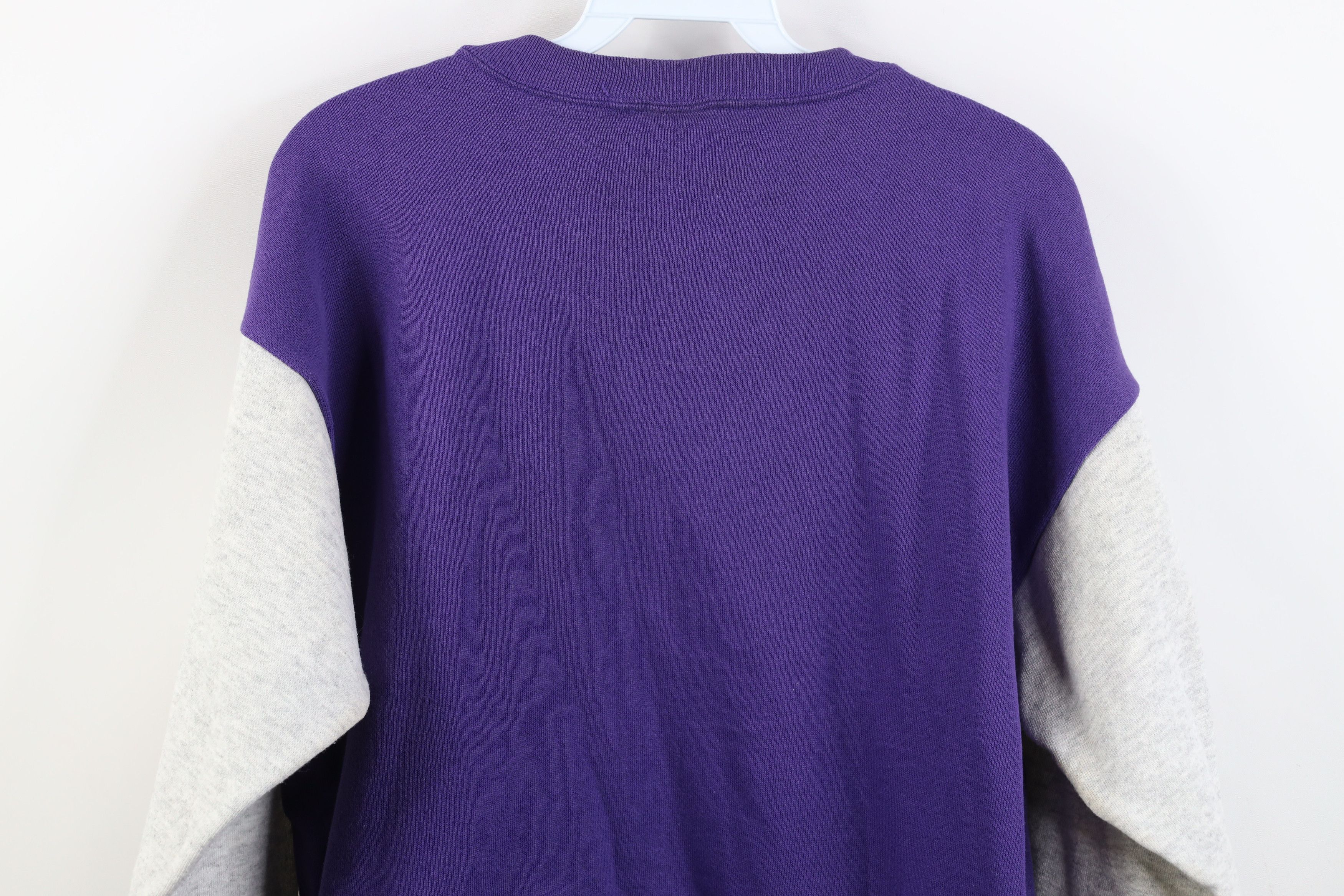 Vintage Vintage 90s Streetwear Blank Raglan Crewneck Sweatshirt USA Size L / US 10 / IT 46 - 13 Thumbnail