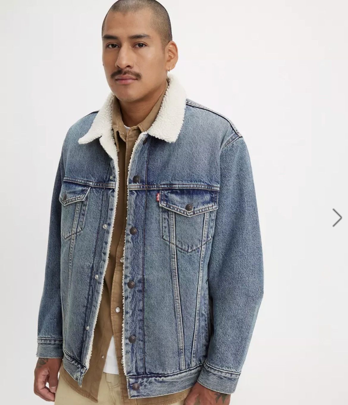 Levi's Levis trucker sherpa denim jacket Size US M / EU 48-50 / 2 - 2 Thumbnail