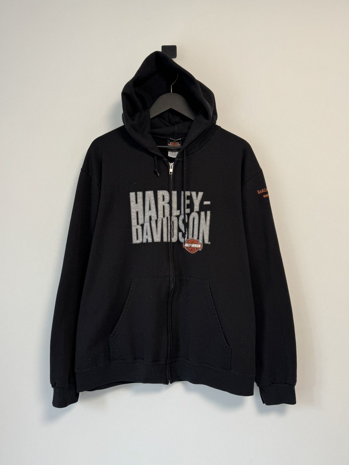 Harley Davidson 🔥Harley Davidson Vintage Y2K Style Zip Hoodie Rare Size US L / EU 52-54 / 3 - 1 Thumbnail