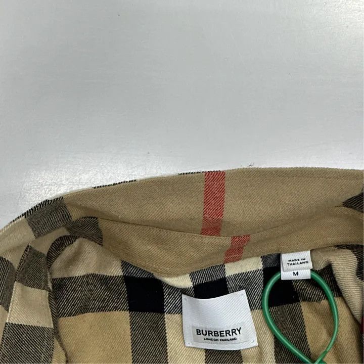 Burberry Burberry Burberry Beige Check Long Sleeve Shirt for Men-25 Size US M / EU 48-50 / 2 - 2 Thumbnail