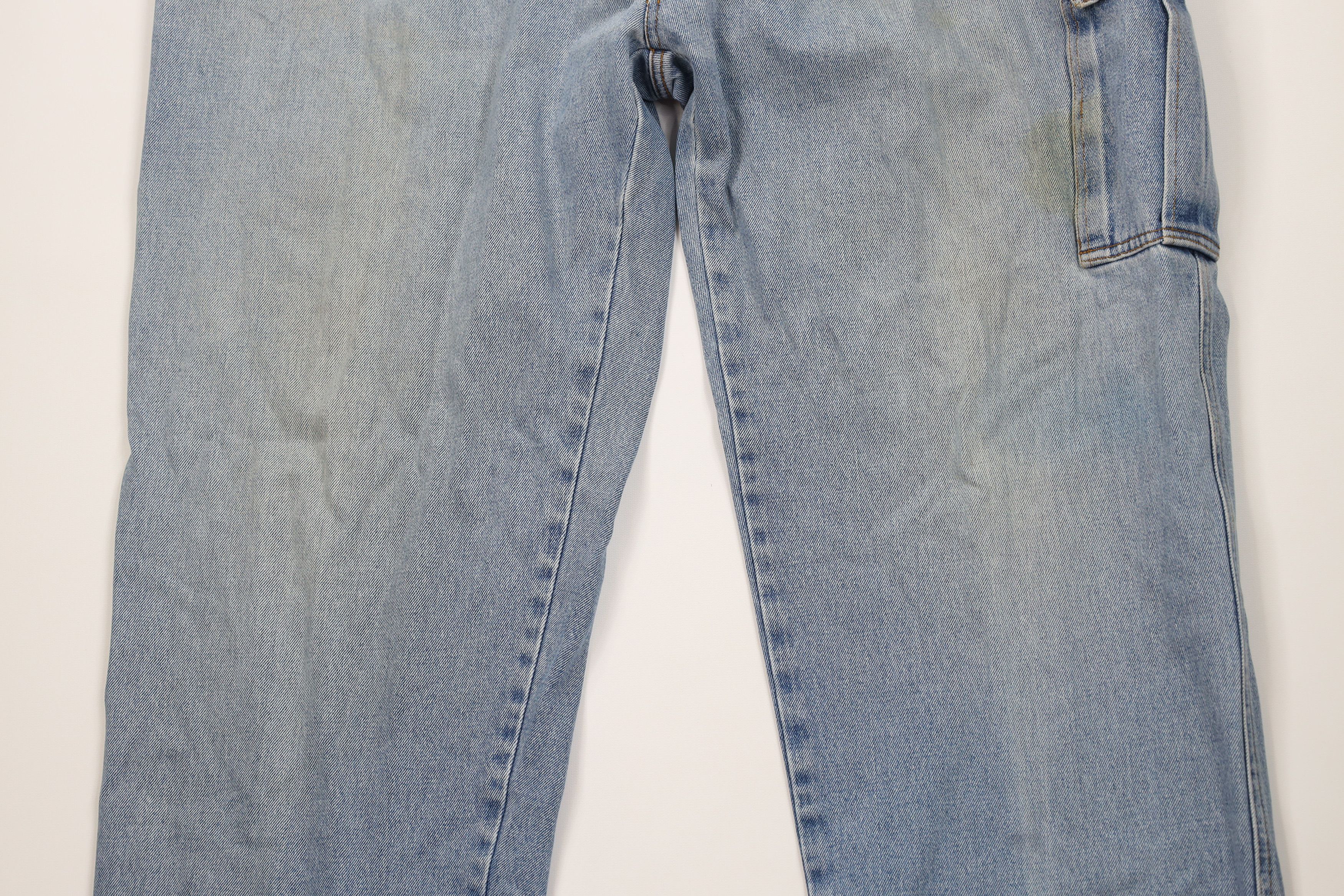 Vintage Vintage 90s Y2K Streetwear Baggy Wide Leg Cargo Jeans Blue Size US 38 / EU 54 - 3 Thumbnail