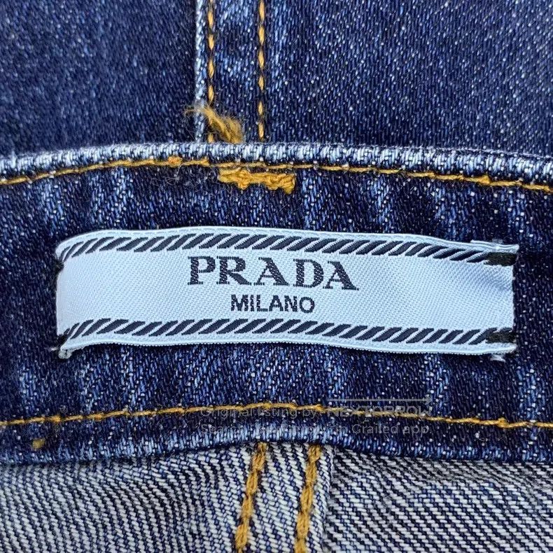Prada Prada Dark blue triangle colour cotton casual denim trouse Size 25" / US 0 / IT 36 - 6 Thumbnail