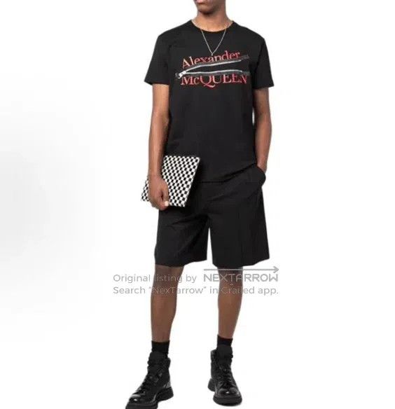 Alexander McQueen Alexander Mcqueen Zipper letter print short-sleeved T-shir Size US L / EU 52-54 / 3 - 5 Thumbnail