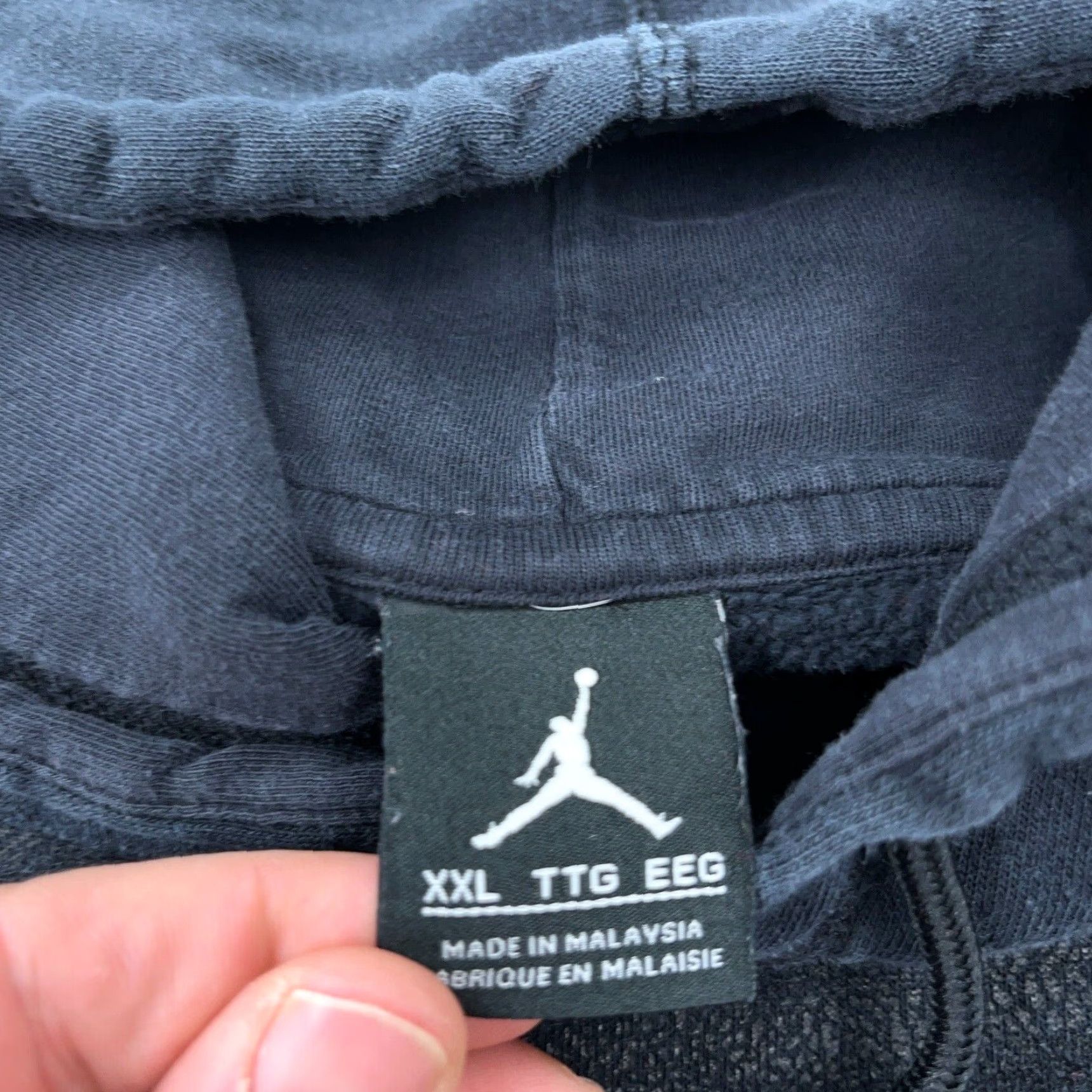 Jordan Brand Jordan Hoodie Men XXL Black Sweatshirt Jump Man AOP All Over Faded Retro Size US XXL / EU 58 / 5 - 3 Thumbnail