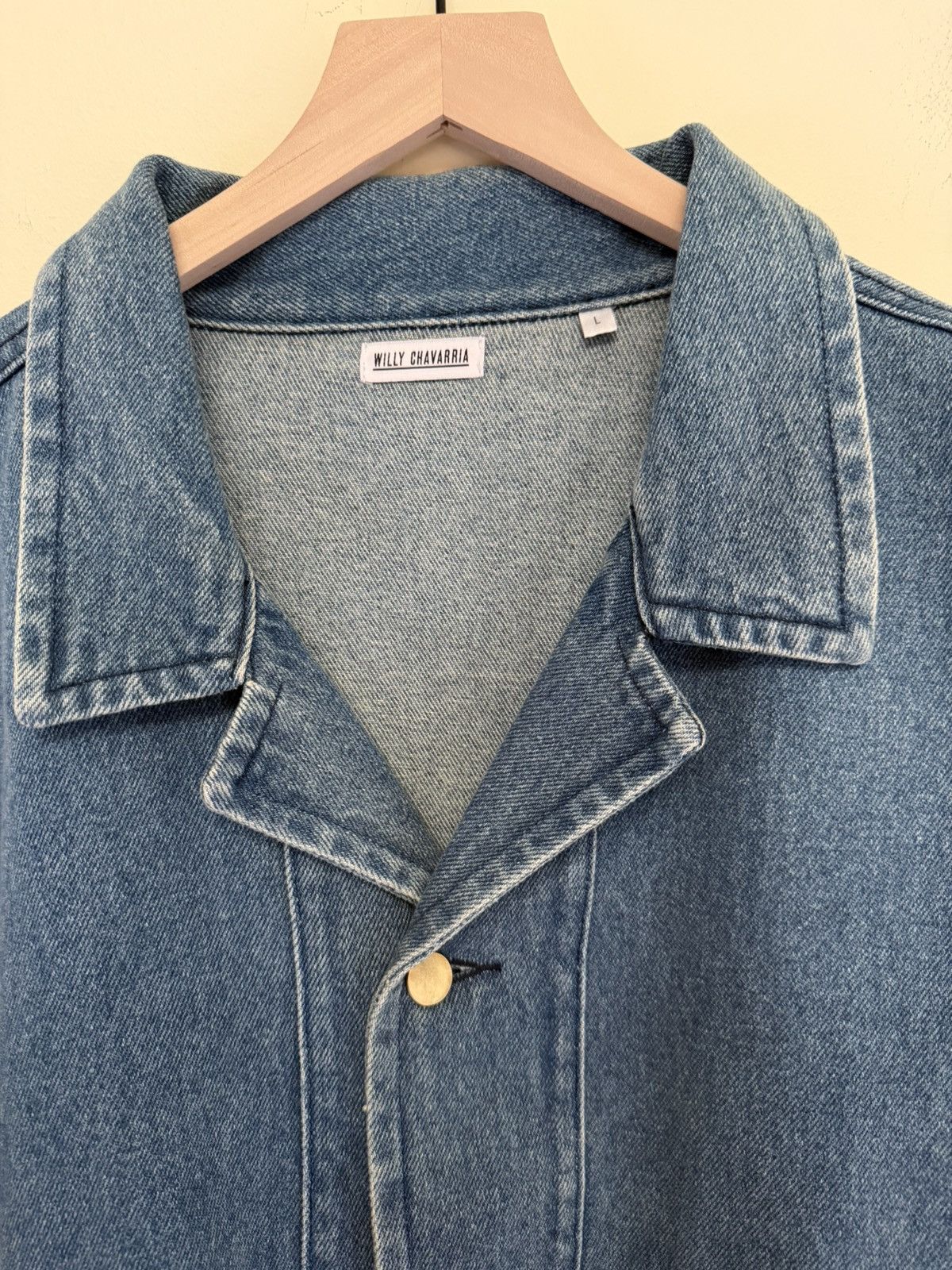 Willy Chavarria Willy Chavarria Cropped Denim Jacket Size US L / EU 52-54 / 3 - 2 Thumbnail