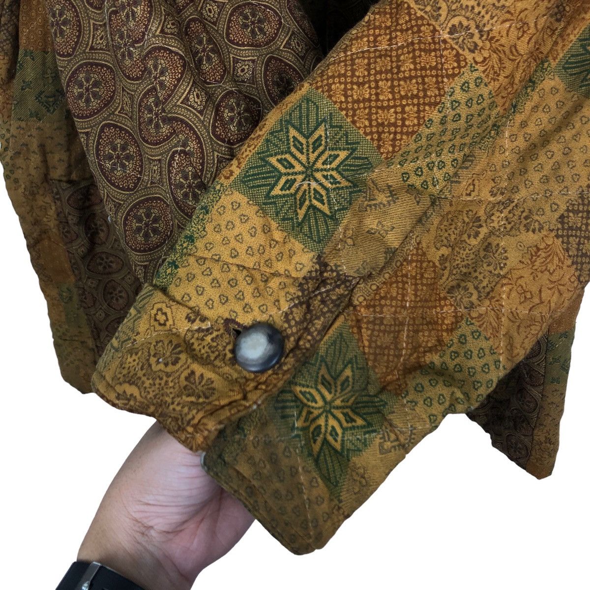 Japanese Brand 🔥RARE 90’s VINTAGE PATCHWORK CHORE JACKET ELENA BRUNELLI Size US M / EU 48-50 / 2 - 11 Thumbnail